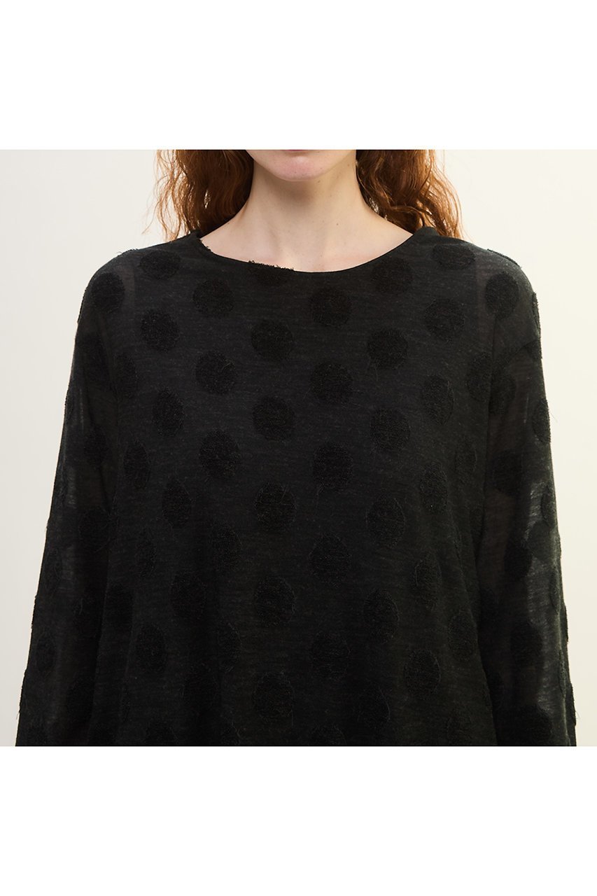 【プレインピープル/PLAIN PEOPLE】のドットジャージワンピース 人気、トレンドファッション・服の通販 founy(ファニー) 　ファッション　Fashion　レディースファッション　Fashion for Women　ワンピース　Dresses　チュニック　Tunic Tops & Dresses　アンダー　Underwear Essentials　シアー　Sheer, See-Through　チュニック　Tunic, Long Top　ドット　Polka Dot, Dot Pattern　ドレス　Dress, One-Piece　リラックス　Relax, Relaxed Fit　ロング　Long, Long-Length　新作・新入荷　New Arrivals / New In　other-5|ID: prp329100004715393 ipo3291000000034068418