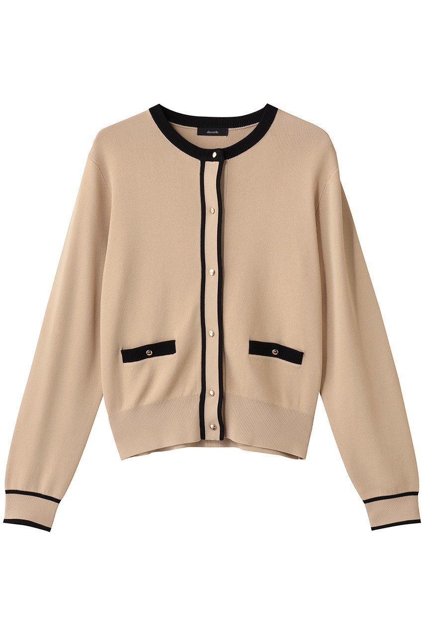 【アルアバイル/allureville】のハイショクポケットクルーCD A 人気、トレンドファッション・服の通販 founy(ファニー) 　ファッション　Fashion　レディースファッション　Fashion for Women　トップス・カットソー　Cut & Sew Tops　ニット　Knit Tops & Sweaters　カーディガン・羽織り　Layered Style Cardigans　なめらか　Smooth, Silky Texture　カーディガン　Cardigan, Knitwear　コンパクト　Compact, Small Size　メタル　Metal, Metal Parts　エレガント 上品　Elegant　新作・新入荷　New Arrivals / New In　 other-1|ID: prp329100004715398 ipo3291000000034068447