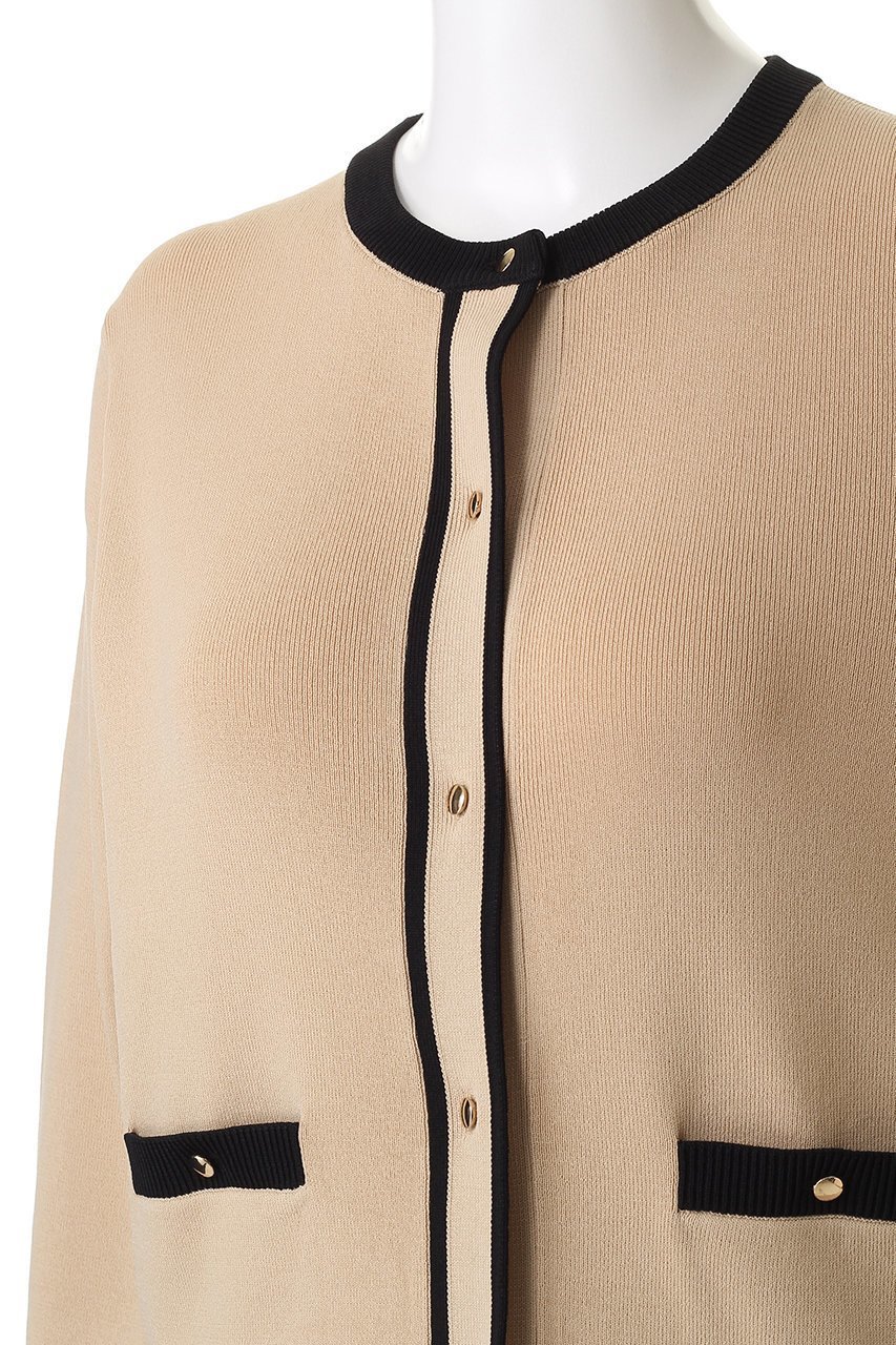 【アルアバイル/allureville】のハイショクポケットクルーCD A 人気、トレンドファッション・服の通販 founy(ファニー) 　ファッション　Fashion　レディースファッション　Fashion for Women　トップス・カットソー　Cut & Sew Tops　ニット　Knit Tops & Sweaters　カーディガン・羽織り　Layered Style Cardigans　なめらか　Smooth, Silky Texture　カーディガン　Cardigan, Knitwear　コンパクト　Compact, Small Size　メタル　Metal, Metal Parts　エレガント 上品　Elegant　再入荷　Restock / Back in Stock　other-5|ID: prp329100004715398 ipo3291000000035744144