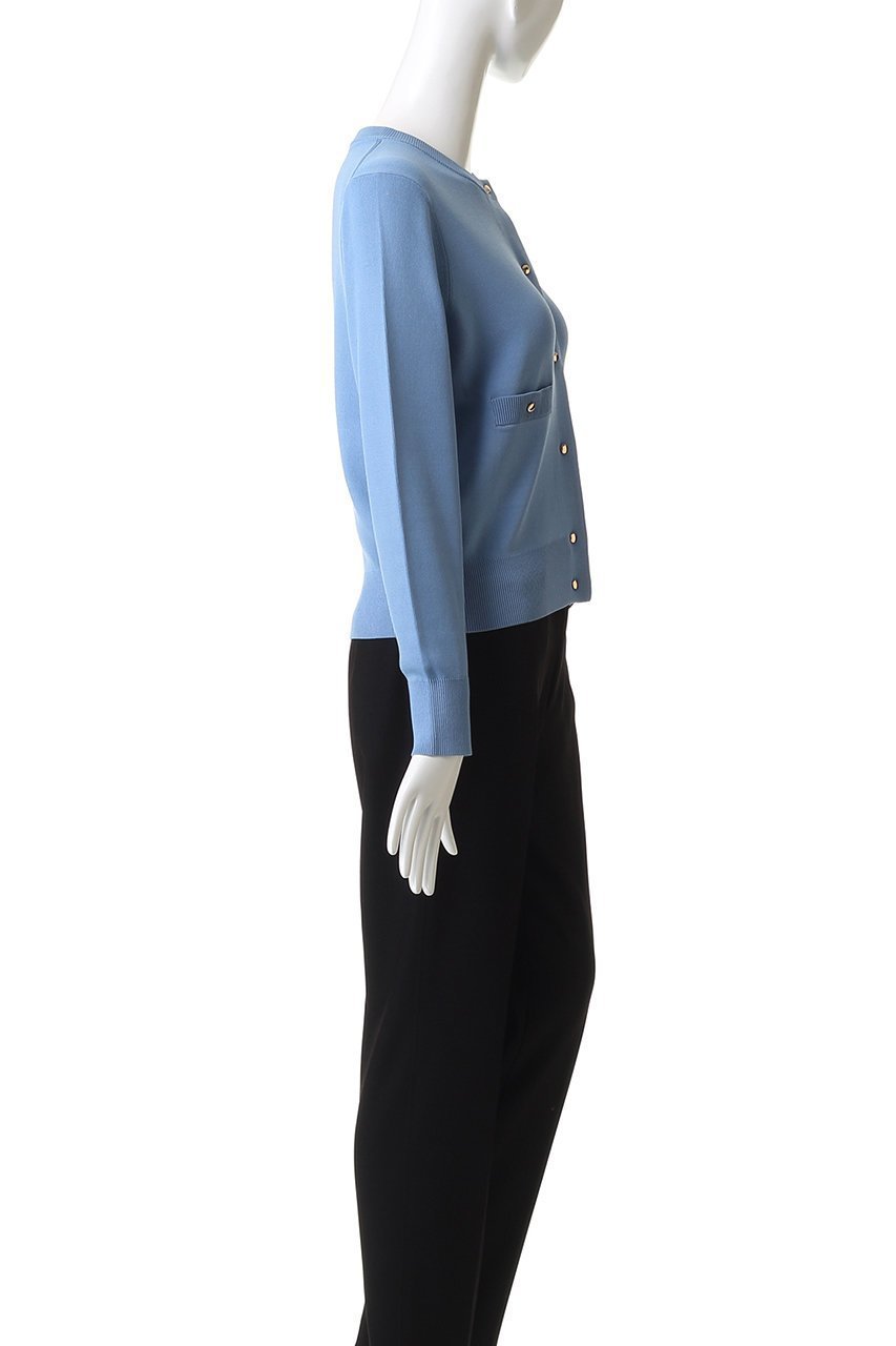 【アルアバイル/allureville】のポケットクルーCD A 人気、トレンドファッション・服の通販 founy(ファニー) 　ファッション　Fashion　レディースファッション　Fashion for Women　トップス・カットソー　Cut & Sew Tops　ニット　Knit Tops & Sweaters　カーディガン・羽織り　Layered Style Cardigans　なめらか　Smooth, Silky Texture　カーディガン　Cardigan, Knitwear　コンパクト　Compact, Small Size　フロント　Front, Front Design　ポケット　Pocket, Pocket Detail　メタル　Metal, Metal Parts　エレガント 上品　Elegant　other-3|ID: prp329100004715400 ipo3291000000035535634