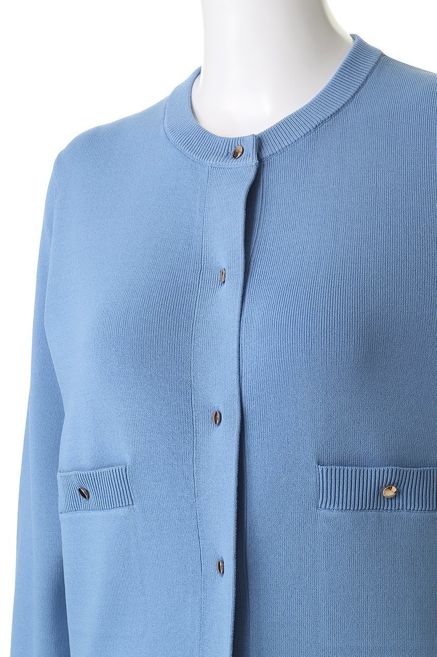 【アルアバイル/allureville】のポケットクルーCD A 人気、トレンドファッション・服の通販 founy(ファニー) 　ファッション　Fashion　レディースファッション　Fashion for Women　トップス・カットソー　Cut & Sew Tops　ニット　Knit Tops & Sweaters　カーディガン・羽織り　Layered Style Cardigans　なめらか　Smooth, Silky Texture　カーディガン　Cardigan, Knitwear　コンパクト　Compact, Small Size　フロント　Front, Front Design　ポケット　Pocket, Pocket Detail　メタル　Metal, Metal Parts　エレガント 上品　Elegant　other-5|ID: prp329100004715400 ipo3291000000035535636