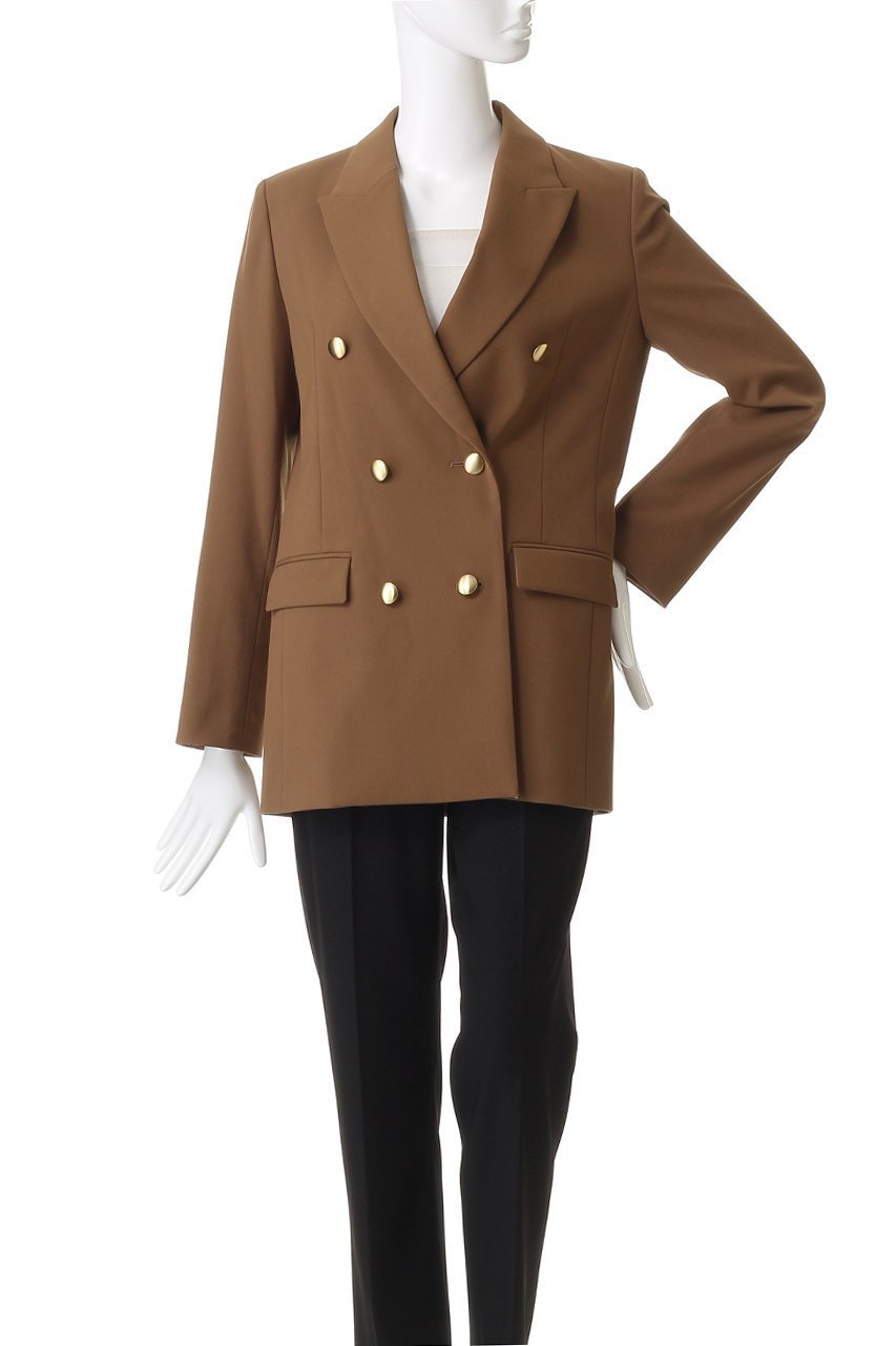 【アルアバイル/allureville】のリオペルダブルブレストジャケット 人気、トレンドファッション・服の通販 founy(ファニー) 　ファッション　Fashion　レディースファッション　Fashion for Women　アウター　Coat / Outerwear Collection　レディースジャケット・軽アウター　Jackets　おすすめ　Recommended / Our Picks　オケージョン　Occasion Wear　ジャケット　Jacket, Outerwear　デニム　Denim, Jeans Material　フロント　Front, Front Design　マニッシュ　Mannish, Boyish　エレガント 上品　Elegant　ビジネス 仕事 通勤　Business / Work / Commuting　新作・新入荷　New Arrivals / New In　other-2|ID: prp329100004715404 ipo3291000000034068486