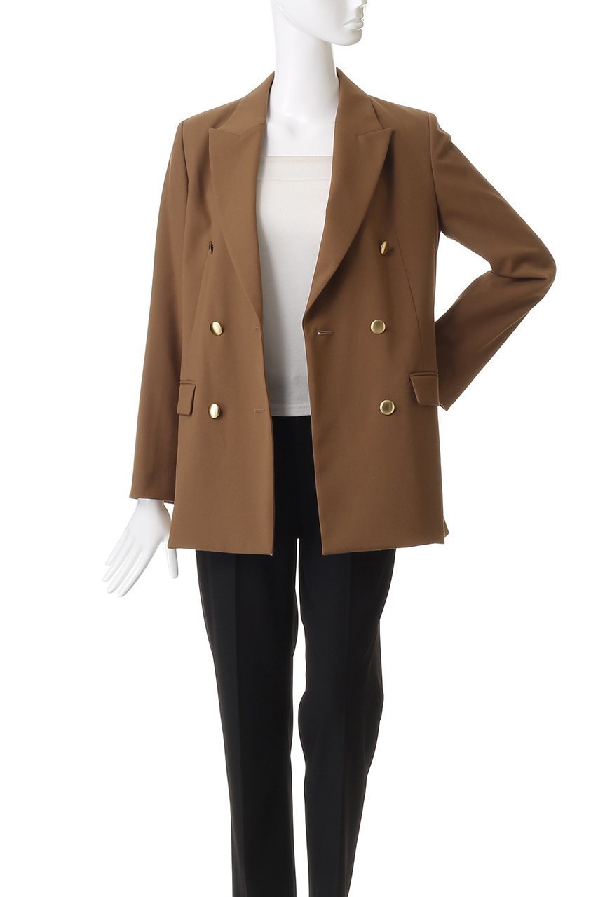 【アルアバイル/allureville】のリオペルダブルブレストジャケット 人気、トレンドファッション・服の通販 founy(ファニー) 　ファッション　Fashion　レディースファッション　Fashion for Women　アウター　Coat / Outerwear Collection　レディースジャケット・軽アウター　Jackets　おすすめ　Recommended / Our Picks　オケージョン　Occasion Wear　ジャケット　Jacket, Outerwear　デニム　Denim, Jeans Material　フロント　Front, Front Design　マニッシュ　Mannish, Boyish　エレガント 上品　Elegant　ビジネス 仕事 通勤　Business / Work / Commuting　新作・新入荷　New Arrivals / New In　other-7|ID: prp329100004715404 ipo3291000000034068497