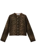 【アルアバイル/allureville】の【Loulou Willoughby】メリノウールカラーカーディガン ブラウン系|ID:prp329100004715408