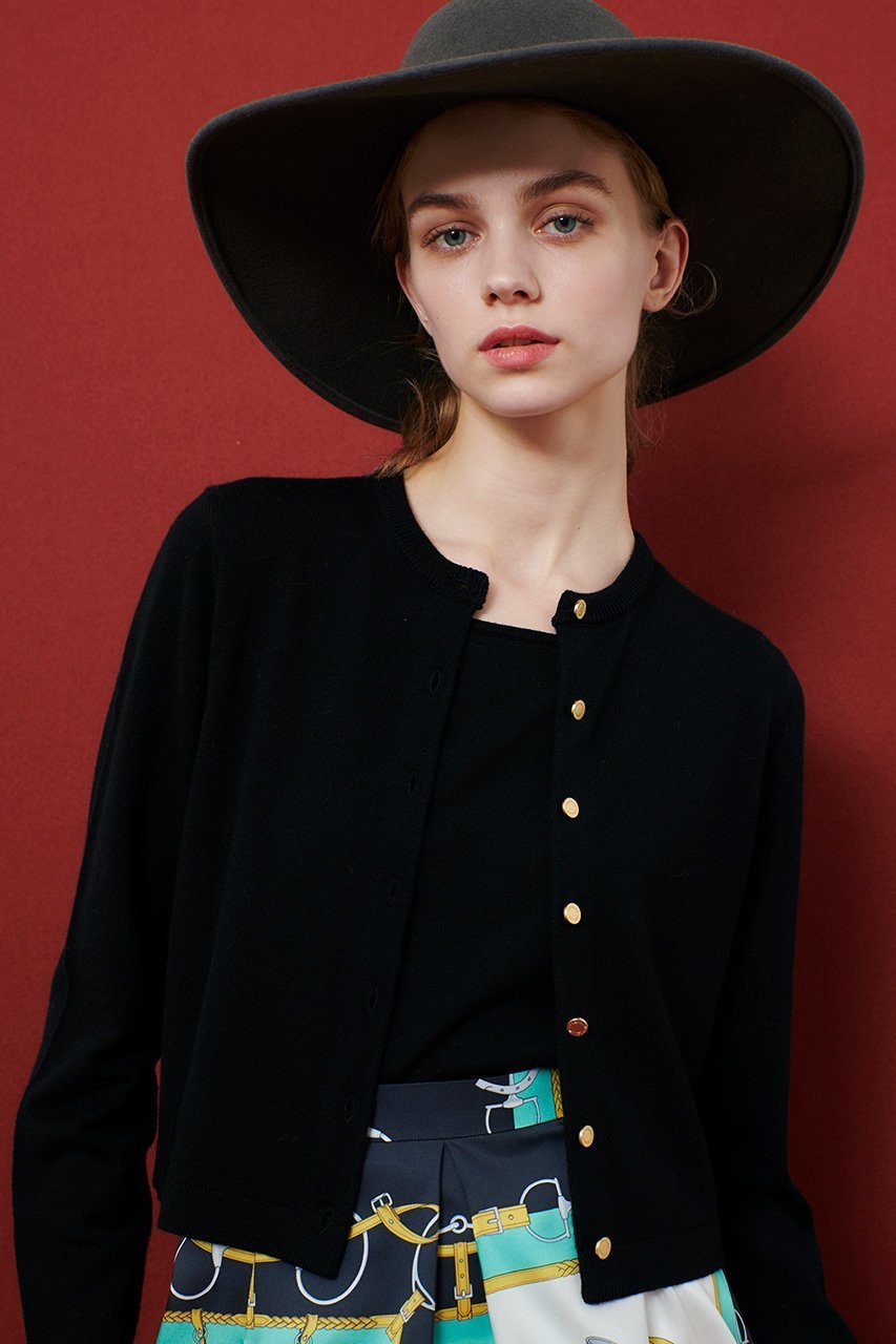 【アルアバイル/allureville】の【Loulou Willoughby】メリノウールカラーカーディガン 人気、トレンドファッション・服の通販 founy(ファニー) 　ファッション　Fashion　レディースファッション　Fashion for Women　トップス・カットソー　Cut & Sew Tops　ニット　Knit Tops & Sweaters　カーディガン・羽織り　Layered Style Cardigans　おすすめ　Recommended / Our Picks　カーディガン　Cardigan, Knitwear　コンパクト　Compact, Small Size　シンプル　Simple, Minimal　ベーシック　Basic, Essential　other-6|ID: prp329100004715408 ipo3291000000035678520