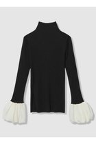 【アルアバイル/allureville】のタフタバルーンスリーブコンビプルオーバー 【EC限定】ブラック|ID:prp329100004715410