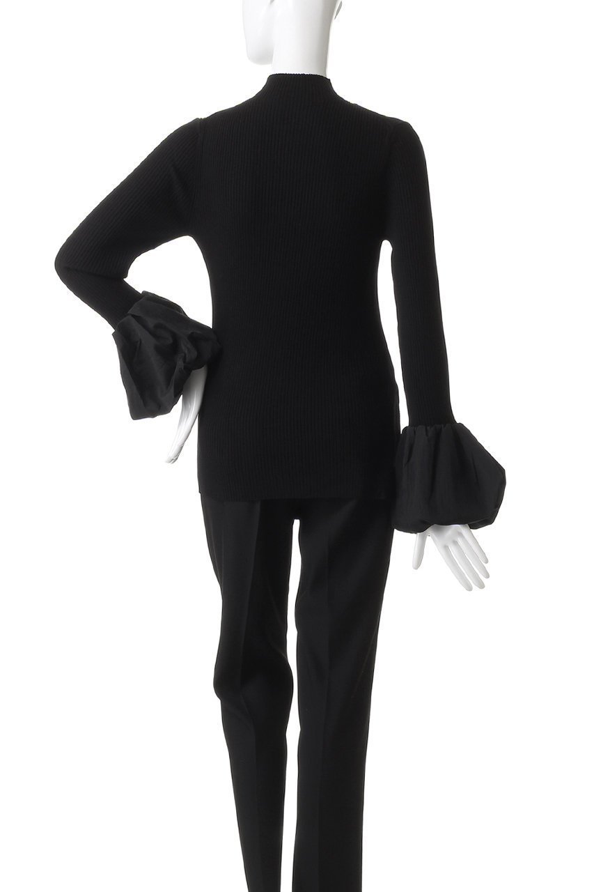 【アルアバイル/allureville】のタフタバルーンSLコンビプルオーバー 人気、トレンドファッション・服の通販 founy(ファニー) 　ファッション　Fashion　レディースファッション　Fashion for Women　トップス・カットソー　Cut & Sew Tops　ニット　Knit Tops & Sweaters　カジュアルプルオーバー・ニットトップス　Pullovers & Knit Tops / Casual Pullovers　コンビ　Combo, Combination Style　ジャケット　Jacket, Outerwear　スリット　Slit, Slit Detail　スリーブ　Sleeve, Long Sleeve / Short Sleeve　タフタ　Taffeta, Structured Fabric　バルーン　Balloon, Balloon Silhouette　ビスチェ　Bustier, Corset Top　エレガント 上品　Elegant　other-4|ID: prp329100004715410 ipo3291000000035687653