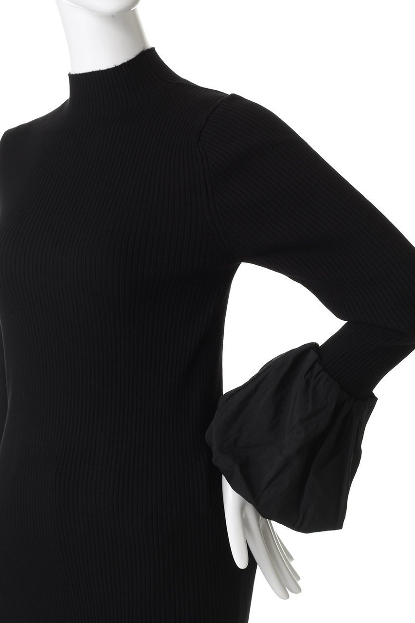 【アルアバイル/allureville】のタフタバルーンSLコンビプルオーバー 人気、トレンドファッション・服の通販 founy(ファニー) 　ファッション　Fashion　レディースファッション　Fashion for Women　トップス・カットソー　Cut & Sew Tops　ニット　Knit Tops & Sweaters　カジュアルプルオーバー・ニットトップス　Pullovers & Knit Tops / Casual Pullovers　コンビ　Combo, Combination Style　ジャケット　Jacket, Outerwear　スリット　Slit, Slit Detail　スリーブ　Sleeve, Long Sleeve / Short Sleeve　タフタ　Taffeta, Structured Fabric　バルーン　Balloon, Balloon Silhouette　ビスチェ　Bustier, Corset Top　エレガント 上品　Elegant　other-5|ID: prp329100004715410 ipo3291000000035687654