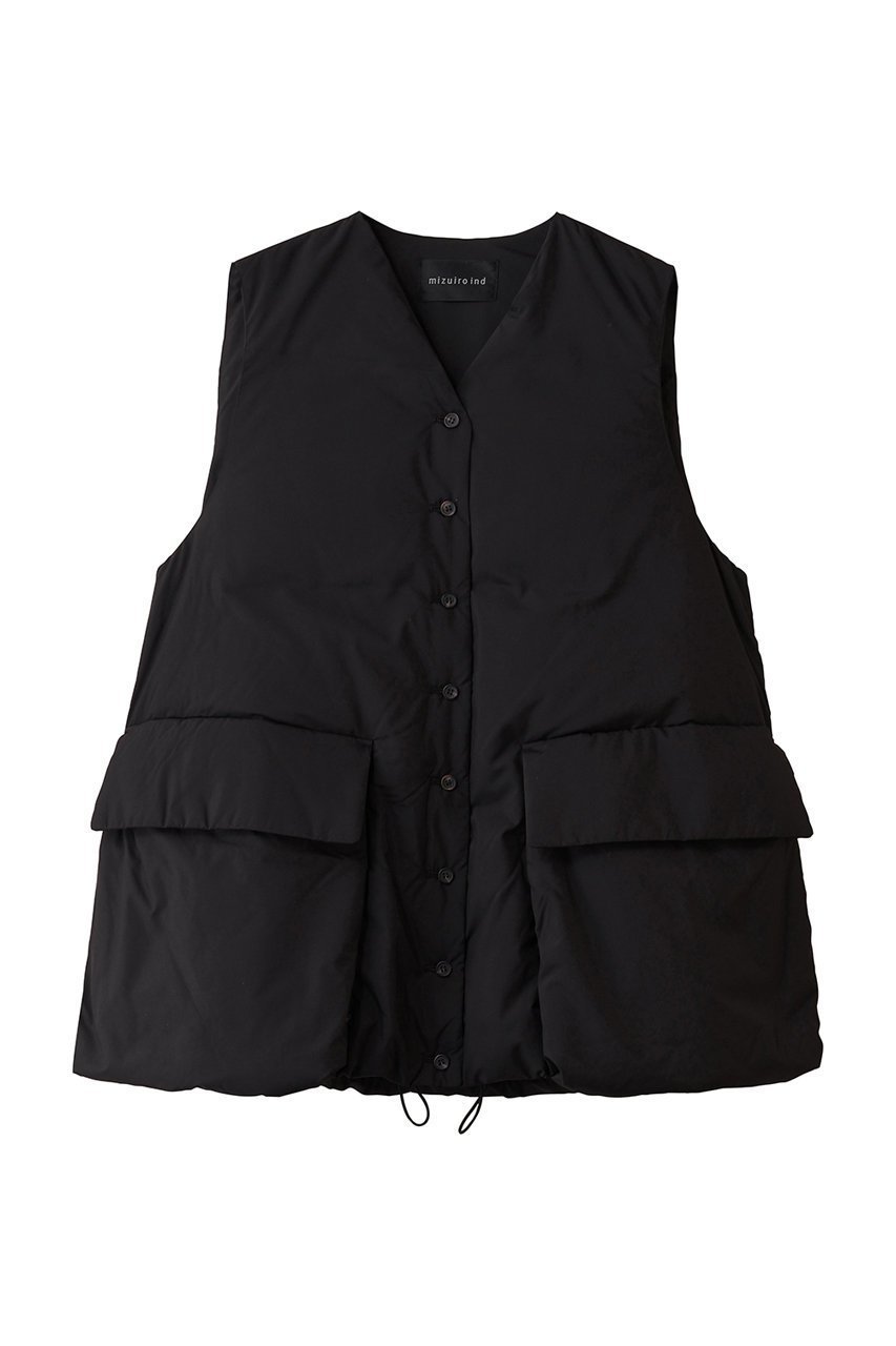 【ミズイロ インド/mizuiro ind】のdown vest ベスト インテリア・キッズ・メンズ・レディースファッション・服の通販 founy(ファニー) 　ファッション　Fashion　レディースファッション　Fashion for Women　アウター　Coat / Outerwear Collection　レディースジャケット・軽アウター　Jackets　ジャケット　Jacket, Outerwear　ダウン　Down, Puffer　フロント　Front, Front Design　ベスト　Vest, Waistcoat　ポケット　Pocket, Pocket Detail　新作・新入荷　New Arrivals / New In　A/W・秋冬　Autumn/Winter　black|ID: prp329100004715412 ipo3291000000034068542