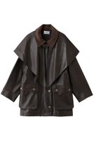 【プルミエ アロンディスモン/1er Arrondissement】の【SYSTEM】フェイクレザーコート 人気、トレンドファッション・服の通販 founy(ファニー) ファッション Fashion レディースファッション Fashion for Women アウター Coat / Outerwear Collection コート・ロングコート・ピーコート Long Coats, Peacoats & More ショール Shawl, Wrap フェミニン Feminine, Girly マニッシュ Mannish, Boyish A/W・秋冬 Autumn/Winter |ID:prp329100004715413