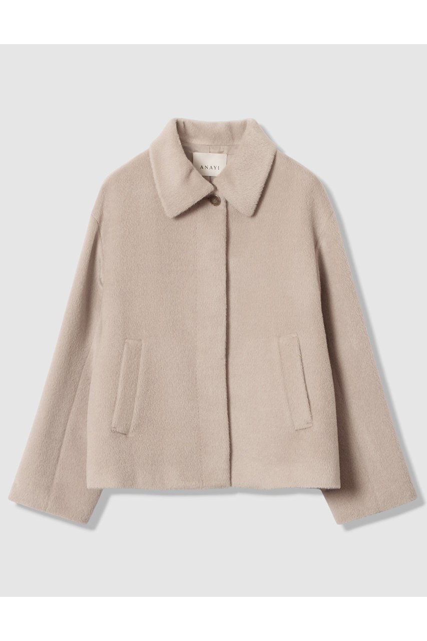 【アナイ/ANAYI】のアルパカシャギーショートコート 人気、トレンドファッション・服の通販 founy(ファニー) 　ファッション　Fashion　レディースファッション　Fashion for Women　アウター　Coat / Outerwear Collection　コート・ロングコート・ピーコート　Long Coats, Peacoats & More　なめらか　Smooth, Silky Texture　ショート　Short, Short Length　フラット　Flat, Flat Shoes　ボトム　Bottoms, Lower Wear　エレガント 上品　Elegant　新作・新入荷　New Arrivals / New In　 other-1|ID: prp329100004715416 ipo3291000000034068577