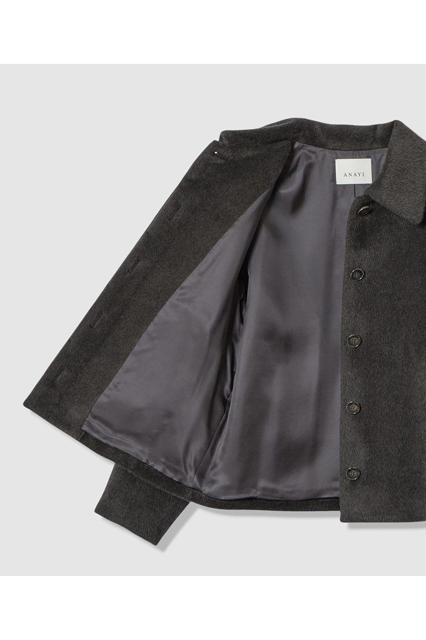 【アナイ/ANAYI】のアルパカシャギーショートコート 人気、トレンドファッション・服の通販 founy(ファニー) 　ファッション　Fashion　レディースファッション　Fashion for Women　アウター　Coat / Outerwear Collection　コート・ロングコート・ピーコート　Long Coats, Peacoats & More　なめらか　Smooth, Silky Texture　ショート　Short, Short Length　フラット　Flat, Flat Shoes　ボトム　Bottoms, Lower Wear　エレガント 上品　Elegant　新作・新入荷　New Arrivals / New In　other-6|ID: prp329100004715416 ipo3291000000034068589