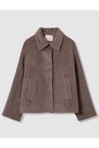 【アナイ/ANAYI】のアルパカシャギーショートコート モカ|ID: prp329100004715416 ipo3291000000035383135