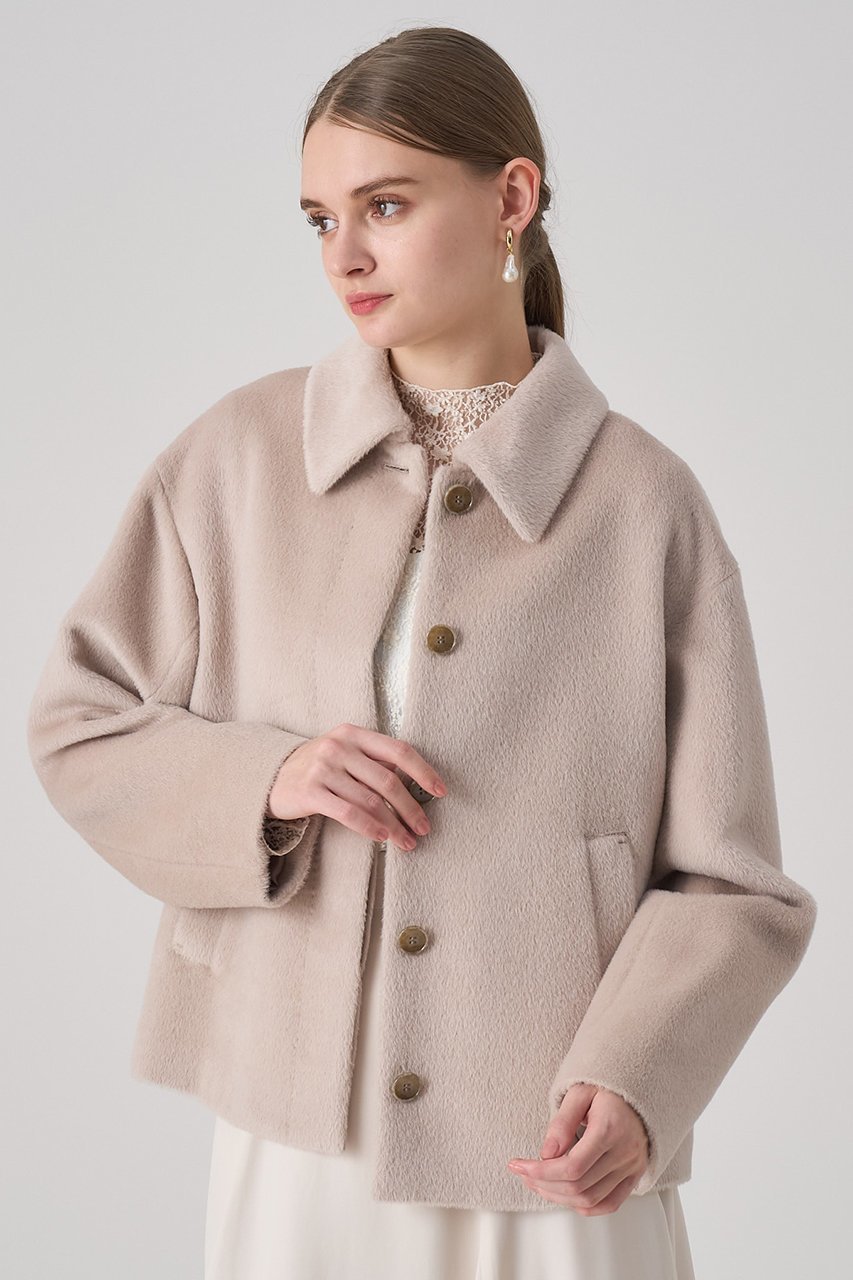 【アナイ/ANAYI】のアルパカシャギーショートコート 人気、トレンドファッション・服の通販 founy(ファニー) ファッション Fashion レディースファッション Fashion for Women アウター Coat / Outerwear Collection コート・ロングコート・ピーコート Long Coats, Peacoats & More なめらか Smooth, Silky Texture ショート Short, Short Length フラット Flat, Flat Shoes ボトム Bottoms, Lower Wear エレガント 上品 Elegant other-4|ID: prp329100004715416 ipo3291000000035481543