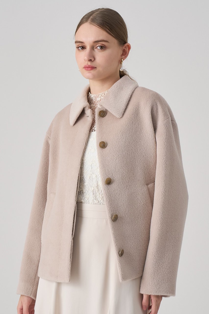 【アナイ/ANAYI】のアルパカシャギーショートコート 人気、トレンドファッション・服の通販 founy(ファニー) ファッション Fashion レディースファッション Fashion for Women アウター Coat / Outerwear Collection コート・ロングコート・ピーコート Long Coats, Peacoats & More なめらか Smooth, Silky Texture ショート Short, Short Length フラット Flat, Flat Shoes ボトム Bottoms, Lower Wear エレガント 上品 Elegant other-8|ID: prp329100004715416 ipo3291000000035481550