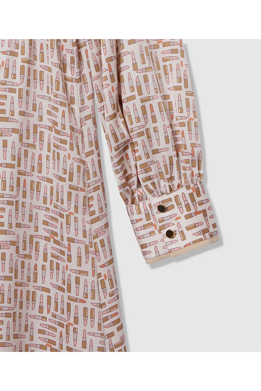 【アナイ/ANAYI】のリッププリントボウタイフレア ワンピース 人気、トレンドファッション・服の通販 founy(ファニー) 　ファッション　Fashion　レディースファッション　Fashion for Women　ワンピース　Dresses　チュニック　Tunic Tops & Dresses　おすすめ　Recommended / Our Picks　キャミソール　Camisole, Spaghetti Strap Top　サテン　Satin, Glossy Fabric　チュニック　Tunic, Long Top　フリル　Frill, Ruffle　フレア　Flare, Flared　プリント　Print, Printed Pattern　ペチコート　Petticoat, Underskirt　モチーフ　Motif, Design Theme　ヨーク　Yoke, Yoke Design　リップ　Lip, Lip Motif　リボン　Ribbon, Bow　ロング　Long, Long-Length　新作・新入荷　New Arrivals / New In　無地　Plain, Solid Color　秋　Autumn　other-6|ID: prp329100004715418 ipo3291000000034068601