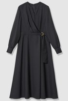 【アナイ/ANAYI】のウールジョーゼットカシュ ワンピース 人気、トレンドファッション・服の通販 founy(ファニー) ファッション Fashion レディースファッション Fashion for Women ワンピース Dresses チュニック Tunic Tops & Dresses おすすめ Recommended / Our Picks カシュクール Wrap Design シルク Silk, 100% Silk ジョーゼット Georgette, Semi-Sheer Fabric スキッパー Skipper, Open Collar チュニック Tunic, Long Top デコルテ Décolleté, Neckline フレア Flare, Flared フロント Front, Front Design ペチコート Petticoat, Underskirt ロング Long, Long-Length エレガント 上品 Elegant 新作・新入荷 New Arrivals / New In ビジネス 仕事 通勤 Business / Work / Commuting thumbnail ネイビー|ID: prp329100004715420 ipo3291000000034068606