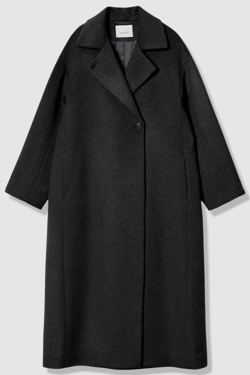 【アナイ/ANAYI】のカシミヤステンカラーコート 人気、トレンドファッション・服の通販 founy(ファニー) 　ファッション　Fashion　レディースファッション　Fashion for Women　アウター　Coat / Outerwear Collection　コート・ロングコート・ピーコート　Long Coats, Peacoats & More　なめらか　Smooth, Silky Texture　ウェーブ　Wavy Pattern　サテン　Satin, Glossy Fabric　ショルダー　Shoulder, Shoulder Strap　ドロップ　Drop Shoulder, Dropped Style　フォルム　Silhouette, Form　フロント　Front, Front Design　ラグジュアリー　Luxury, Elegant　ロング　Long, Long-Length　エレガント 上品　Elegant　other-3|ID: prp329100004715422 ipo3291000000035800858