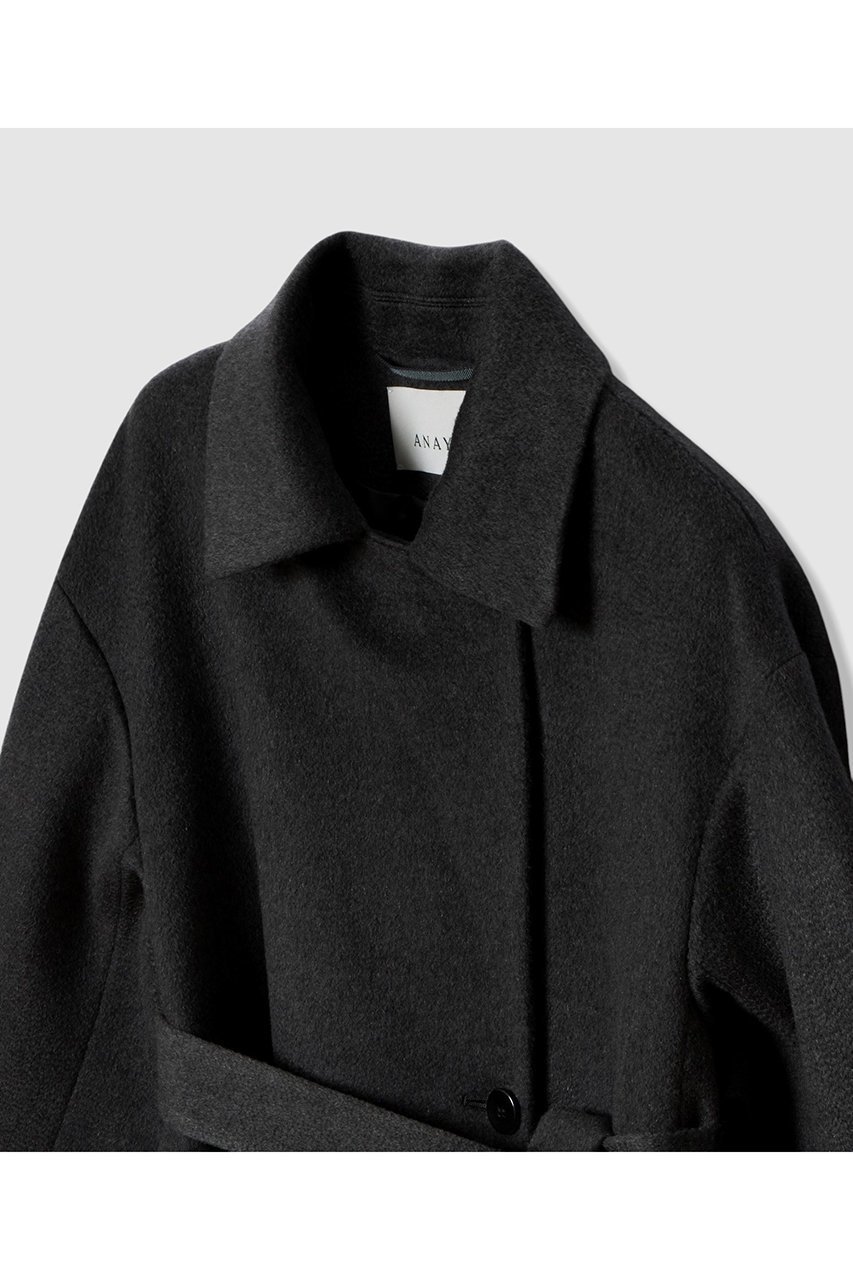 【アナイ/ANAYI】のカシミヤステンカラーコート 人気、トレンドファッション・服の通販 founy(ファニー) 　ファッション　Fashion　レディースファッション　Fashion for Women　アウター　Coat / Outerwear Collection　コート・ロングコート・ピーコート　Long Coats, Peacoats & More　なめらか　Smooth, Silky Texture　ウェーブ　Wavy Pattern　サテン　Satin, Glossy Fabric　ショルダー　Shoulder, Shoulder Strap　ドロップ　Drop Shoulder, Dropped Style　フォルム　Silhouette, Form　フロント　Front, Front Design　ラグジュアリー　Luxury, Elegant　ロング　Long, Long-Length　エレガント 上品　Elegant　other-6|ID: prp329100004715422 ipo3291000000035800863