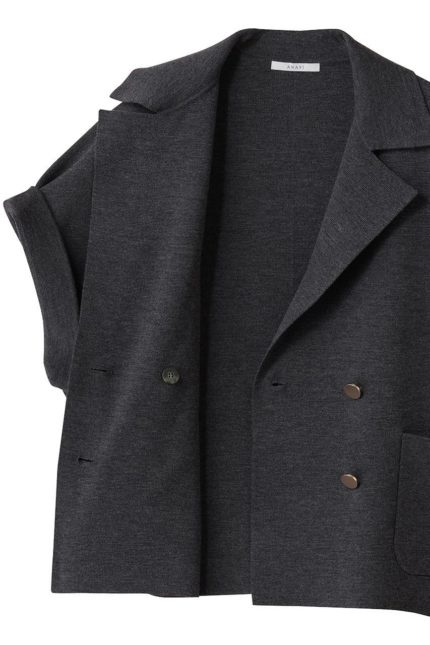 【アナイ/ANAYI】のメリノウールテーラードジレ 人気、トレンドファッション・服の通販 founy(ファニー) 　ファッション　Fashion　レディースファッション　Fashion for Women　アウター　Coat / Outerwear Collection　レディースジャケット・軽アウター　Jackets　なめらか　Smooth, Silky Texture　ジャケット　Jacket, Outerwear　スリーブ　Sleeve, Long Sleeve / Short Sleeve　テーラード　Tailored, Tailored Fit　トレンド　Trend, Trending Now　ドロップ　Drop Shoulder, Dropped Style　ベスト　Vest, Waistcoat　ポケット　Pocket, Pocket Detail　ミラノリブ　Milano Rib, Milano Stitch　other-6|ID: prp329100004715428 ipo3291000000035800881