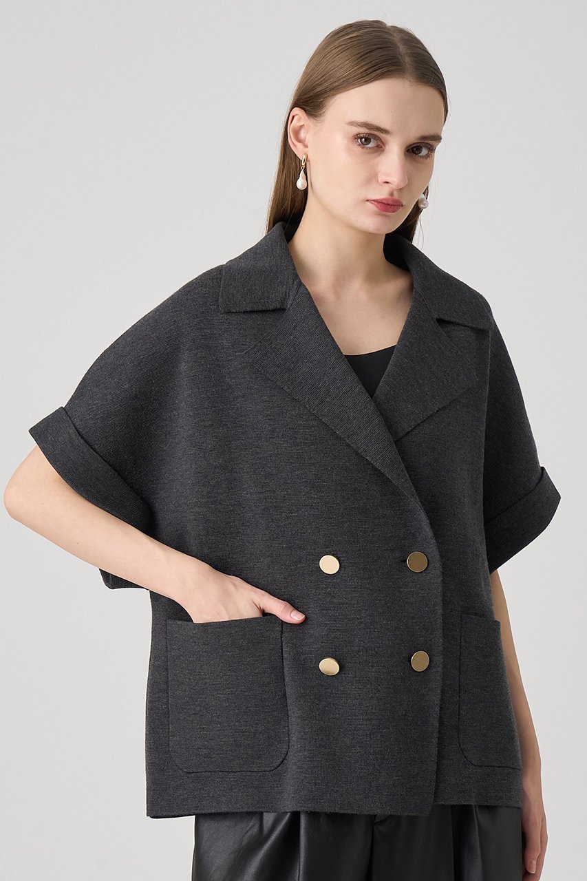 【アナイ/ANAYI】のメリノウールテーラードジレ 人気、トレンドファッション・服の通販 founy(ファニー) 　ファッション　Fashion　レディースファッション　Fashion for Women　アウター　Coat / Outerwear Collection　レディースジャケット・軽アウター　Jackets　なめらか　Smooth, Silky Texture　ジャケット　Jacket, Outerwear　スリーブ　Sleeve, Long Sleeve / Short Sleeve　テーラード　Tailored, Tailored Fit　トレンド　Trend, Trending Now　ドロップ　Drop Shoulder, Dropped Style　ベスト　Vest, Waistcoat　ポケット　Pocket, Pocket Detail　ミラノリブ　Milano Rib, Milano Stitch　other-8|ID: prp329100004715428 ipo3291000000035800884