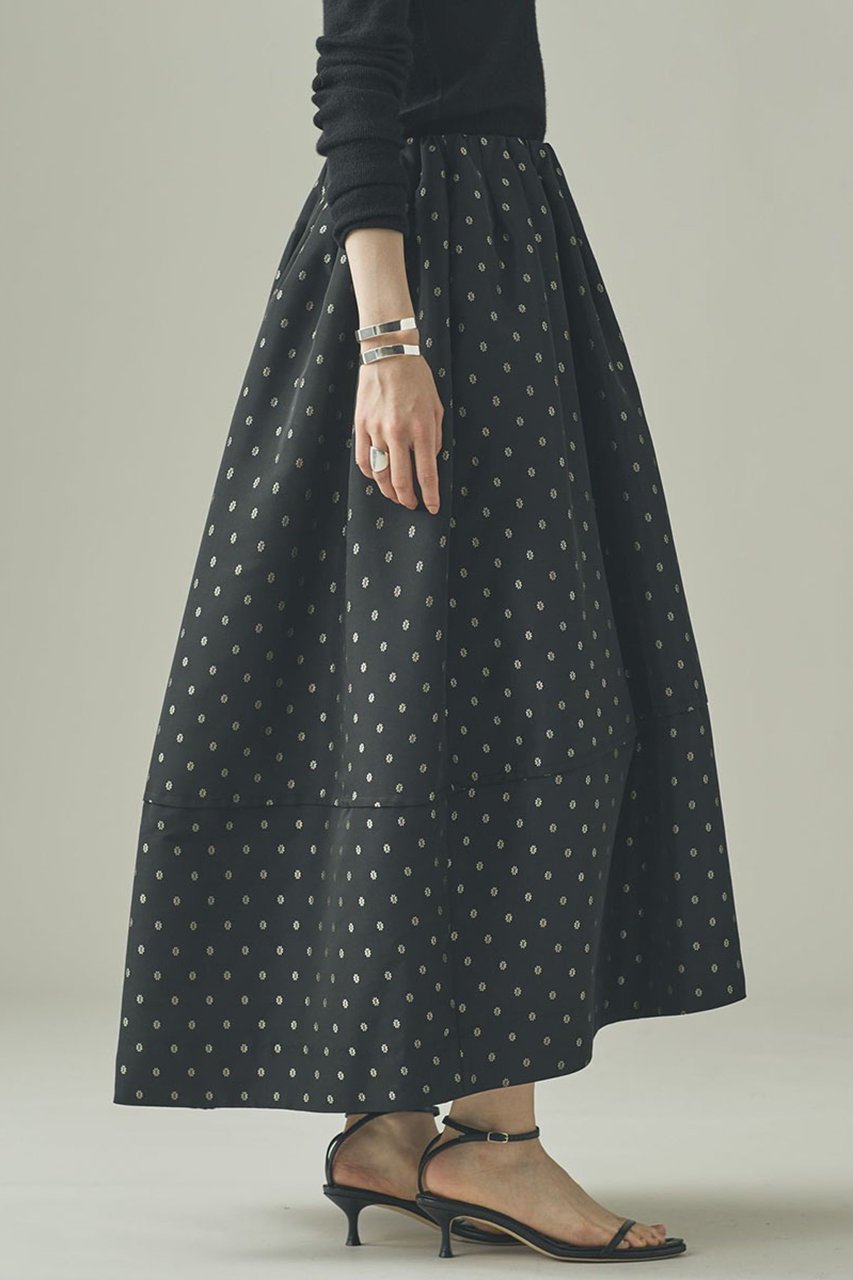 【カレンソロジー/Curensology】のタックギャザースカート 人気、トレンドファッション・服の通販 founy(ファニー) 　ファッション　Fashion　レディースファッション　Fashion for Women　スカート　Skirts　ロングスカート　Long Skirts / Maxi & Midi Skirts　おすすめ　Recommended / Our Picks　ギャザー　Gathered, Ruffled　シンプル　Simple, Minimal　ジャカード／ジャガード　Jacquard, Woven Pattern　タフタ　Taffeta, Structured Fabric　ロング　Long, Long-Length　新作・新入荷　New Arrivals / New In　軽量　Lightweight, Ultra Light　other-3|ID: prp329100004715430 ipo3291000000034068677