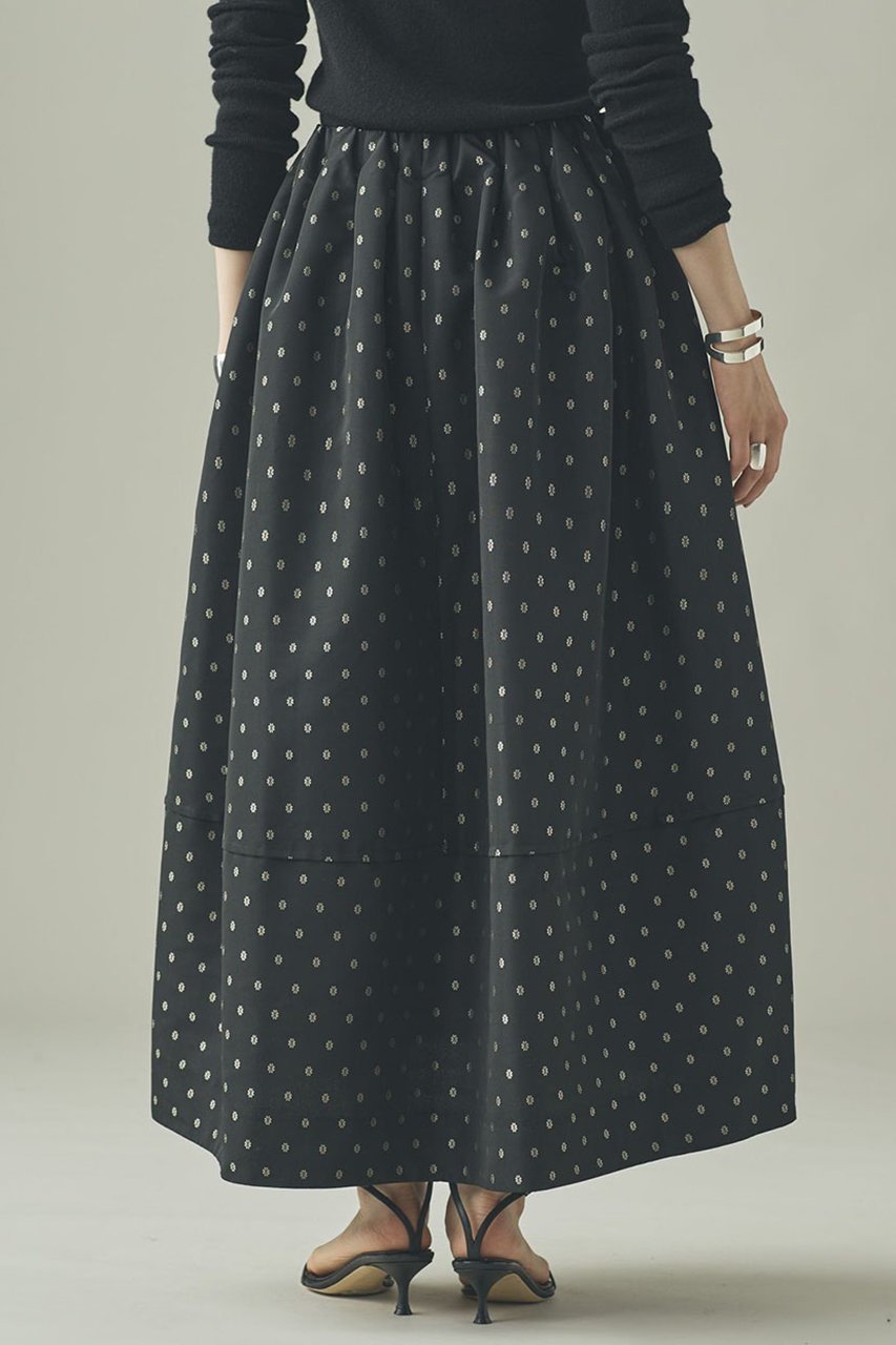 【カレンソロジー/Curensology】のタックギャザースカート 人気、トレンドファッション・服の通販 founy(ファニー) 　ファッション　Fashion　レディースファッション　Fashion for Women　スカート　Skirts　ロングスカート　Long Skirts / Maxi & Midi Skirts　おすすめ　Recommended / Our Picks　ギャザー　Gathered, Ruffled　シンプル　Simple, Minimal　ジャカード／ジャガード　Jacquard, Woven Pattern　タフタ　Taffeta, Structured Fabric　ロング　Long, Long-Length　新作・新入荷　New Arrivals / New In　軽量　Lightweight, Ultra Light　other-4|ID: prp329100004715430 ipo3291000000034068678