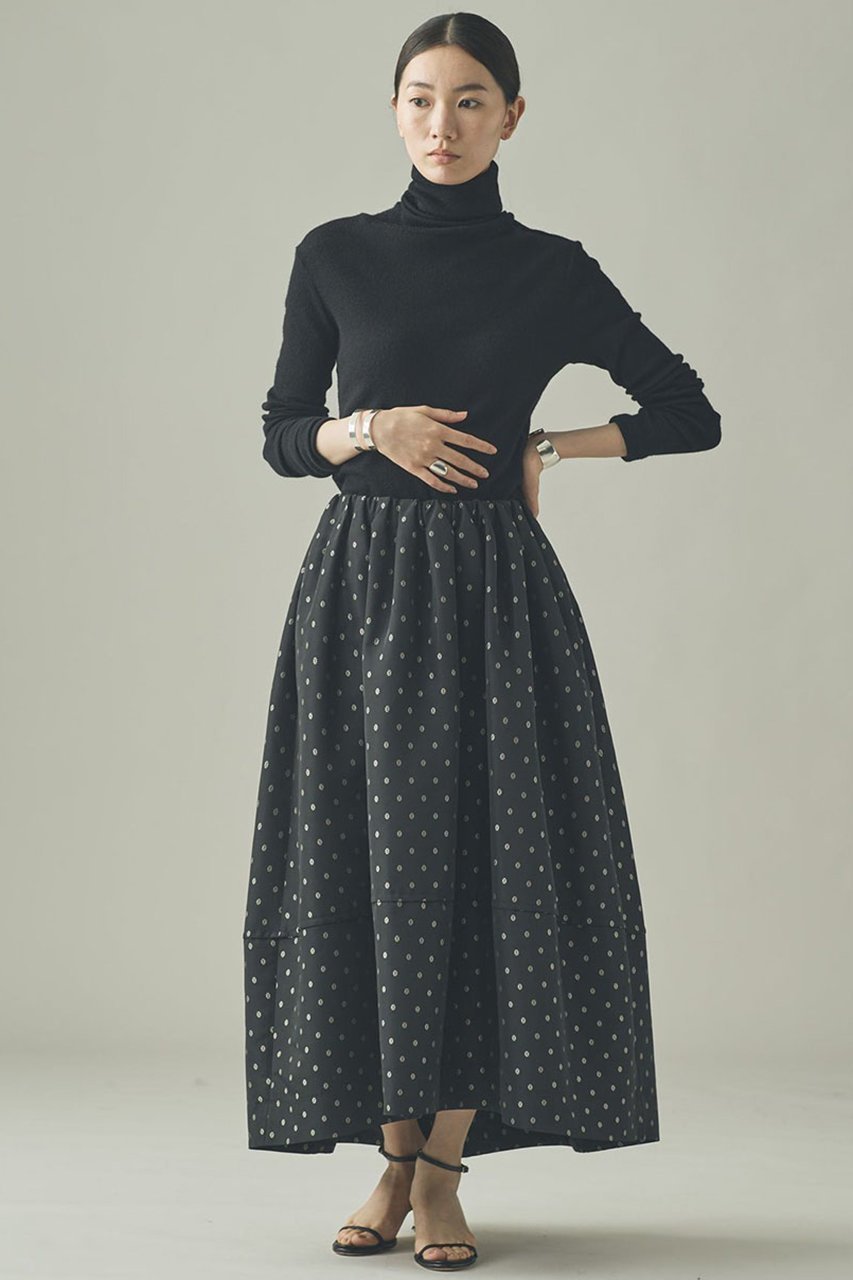 【カレンソロジー/Curensology】のタックギャザースカート 人気、トレンドファッション・服の通販 founy(ファニー) 　ファッション　Fashion　レディースファッション　Fashion for Women　スカート　Skirts　ロングスカート　Long Skirts / Maxi & Midi Skirts　おすすめ　Recommended / Our Picks　ギャザー　Gathered, Ruffled　シンプル　Simple, Minimal　ジャカード／ジャガード　Jacquard, Woven Pattern　タフタ　Taffeta, Structured Fabric　ロング　Long, Long-Length　新作・新入荷　New Arrivals / New In　軽量　Lightweight, Ultra Light　other-5|ID: prp329100004715430 ipo3291000000034068679