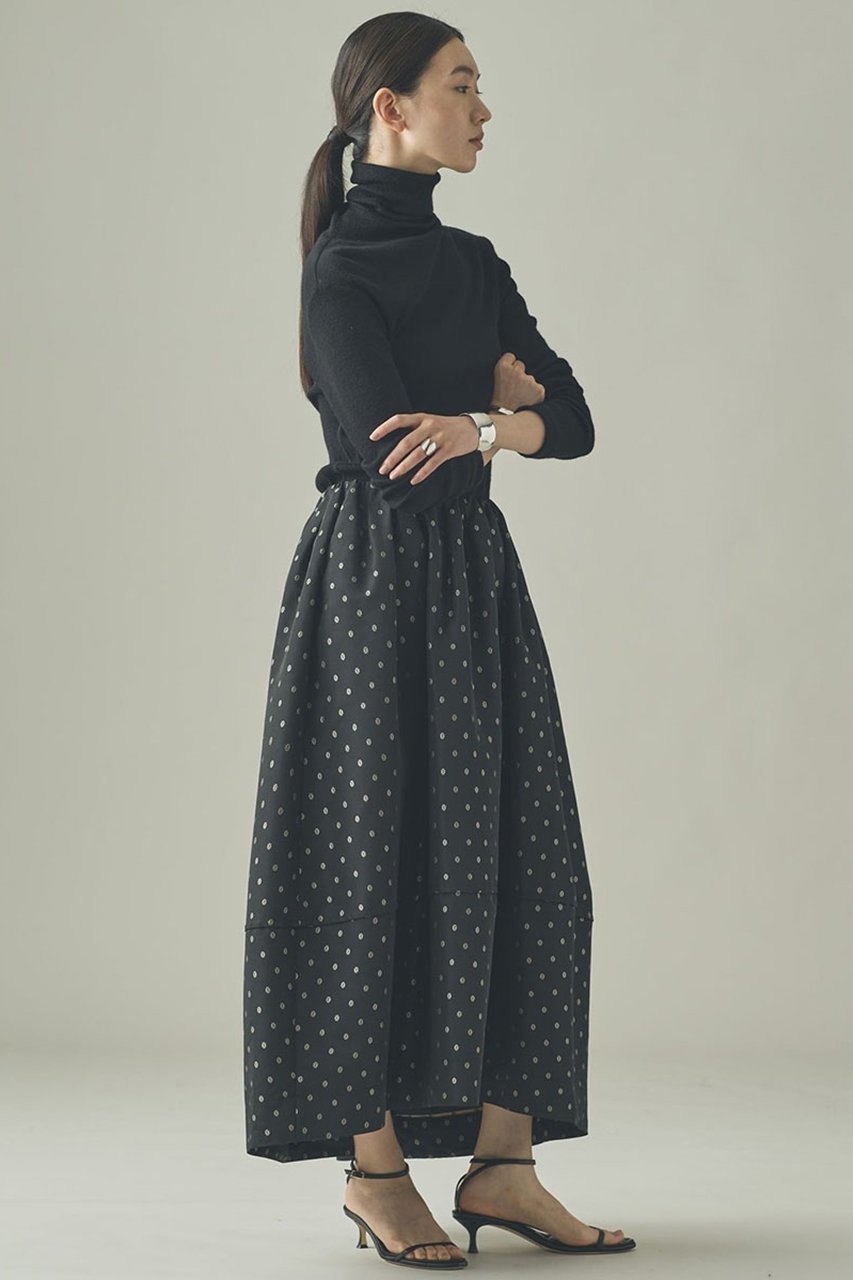 【カレンソロジー/Curensology】のタックギャザースカート 人気、トレンドファッション・服の通販 founy(ファニー) 　ファッション　Fashion　レディースファッション　Fashion for Women　スカート　Skirts　ロングスカート　Long Skirts / Maxi & Midi Skirts　おすすめ　Recommended / Our Picks　ギャザー　Gathered, Ruffled　シンプル　Simple, Minimal　ジャカード／ジャガード　Jacquard, Woven Pattern　タフタ　Taffeta, Structured Fabric　ロング　Long, Long-Length　新作・新入荷　New Arrivals / New In　軽量　Lightweight, Ultra Light　other-6|ID: prp329100004715430 ipo3291000000034068680