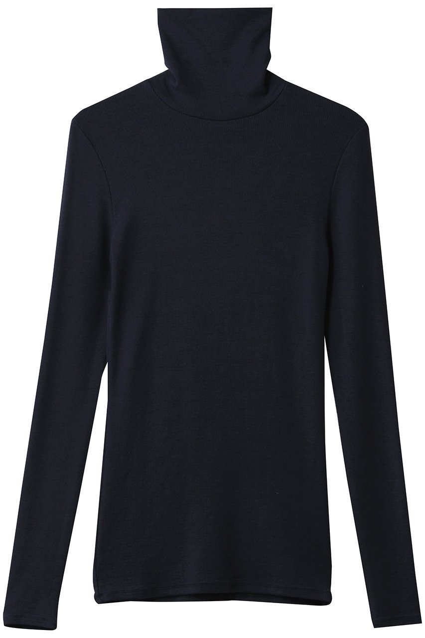 【スリー ドッツ/three dots】のレーヨンニットリブジャージー タートルトップ インテリア・キッズ・メンズ・レディースファッション・服の通販 founy(ファニー) 　ファッション　Fashion　レディースファッション　Fashion for Women　トップス・カットソー　Cut & Sew Tops　ニット　Knit Tops & Sweaters　シャツ・ブラウス・オフィスカジュアル　Elegant Blouses & Button-Ups　ロングTシャツ・Tシャツ　Longline T-Shirts & Tees　カットソー・ベーシックTシャツ　Cut-and-Sewn Tops / Stretch Tees & Basics　スリーブ　Sleeve, Long Sleeve / Short Sleeve　タートル　Turtleneck, Turtle Collar　ドレス　Dress, One-Piece　フィット　Fit, Slim Fit　ベスト　Vest, Waistcoat　ロング　Long, Long-Length　新作・新入荷　New Arrivals / New In　A/W・秋冬　Autumn/Winter　ネイビー|ID: prp329100004715440 ipo3291000000034068735