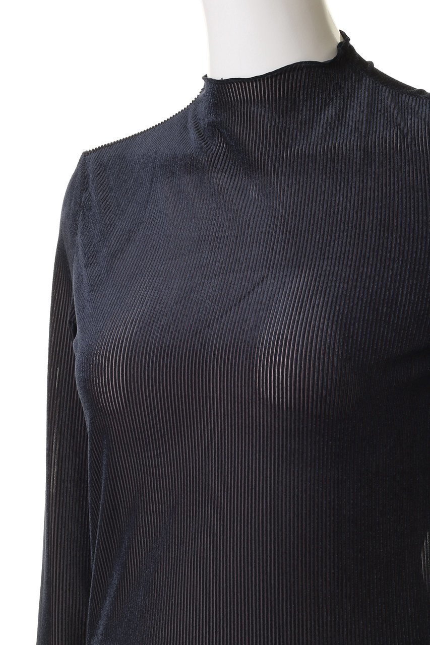 【ミディウミソリッド/MIDIUMISOLID】のsheer velour rib tops トップ 人気、トレンドファッション・服の通販 founy(ファニー) 　ファッション　Fashion　レディースファッション　Fashion for Women　トップス・カットソー　Cut & Sew Tops　シャツ・ブラウス・オフィスカジュアル　Elegant Blouses & Button-Ups　ロングTシャツ・Tシャツ　Longline T-Shirts & Tees　カットソー・ベーシックTシャツ　Cut-and-Sewn Tops / Stretch Tees & Basics　ベロアトップス　Velour Tops / Velvet-Look Items　インナー　Innerwear　シアー　Sheer, See-Through　ジャケット　Jacket, Outerwear　スリーブ　Sleeve, Long Sleeve / Short Sleeve　トレンド　Trend, Trending Now　ロング　Long, Long-Length　エレガント 上品　Elegant　新作・新入荷　New Arrivals / New In　other-5|ID: prp329100004715446 ipo3291000000034068778