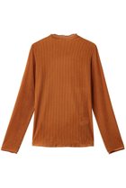 【ミディウミソリッド/MIDIUMISOLID】のsheer velour rib tops トップ orange|ID:prp329100004715446