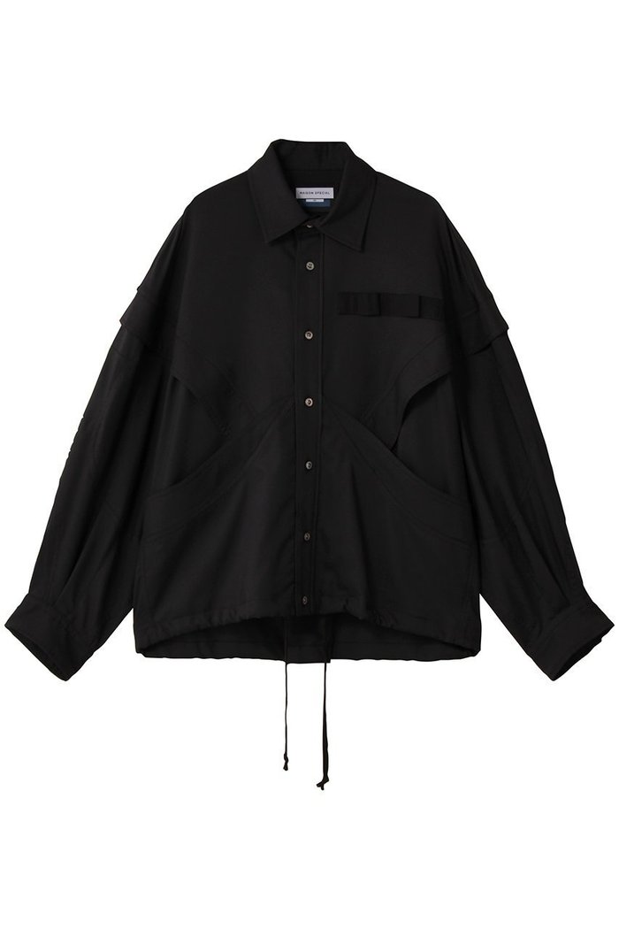 【メゾンスペシャル/MAISON SPECIAL】の【UNISEX】カーブ切替シャツ インテリア・キッズ・メンズ・レディースファッション・服の通販 founy(ファニー) https://founy.com/ ファッション Fashion レディースファッション Fashion for Women トップス・カットソー Cut & Sew Tops シャツ・ブラウス・オフィスカジュアル Elegant Blouses & Button-Ups ユニセックス Unisex, Genderless ショルダー Shoulder, Shoulder Strap スリーブ Sleeve, Long Sleeve / Short Sleeve ドロップ Drop Shoulder, Dropped Style フェミニン Feminine, Girly フラップ Flap, Flap Pocket フロント Front, Front Design ボトム Bottoms, Lower Wear ミックス Mix, Mixed Style ロング Long, Long-Length 切替 Switching, Contrast Panel 新作・新入荷 New Arrivals / New In |ID: prp329100004715448 ipo3291000000034068779