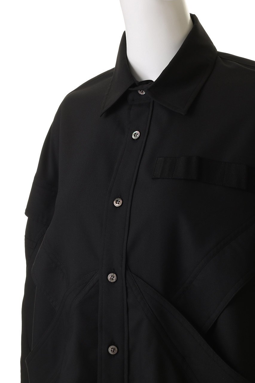【メゾンスペシャル/MAISON SPECIAL】の【UNISEX】カーブ切替シャツ 人気、トレンドファッション・服の通販 founy(ファニー) 　ファッション　Fashion　レディースファッション　Fashion for Women　トップス・カットソー　Cut & Sew Tops　シャツ・ブラウス・オフィスカジュアル　Elegant Blouses & Button-Ups　ユニセックス　Unisex, Genderless　ショルダー　Shoulder, Shoulder Strap　スリーブ　Sleeve, Long Sleeve / Short Sleeve　ドロップ　Drop Shoulder, Dropped Style　フェミニン　Feminine, Girly　フラップ　Flap, Flap Pocket　フロント　Front, Front Design　ボトム　Bottoms, Lower Wear　ミックス　Mix, Mixed Style　ロング　Long, Long-Length　切替　Switching, Contrast Panel　新作・新入荷　New Arrivals / New In　other-5|ID: prp329100004715448 ipo3291000000034068788