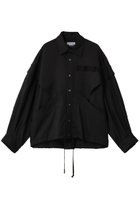 【メゾンスペシャル/MAISON SPECIAL】の【UNISEX】カーブ切替シャツ 人気、トレンドファッション・服の通販 founy(ファニー) ファッション Fashion レディースファッション Fashion for Women トップス・カットソー Cut & Sew Tops シャツ・ブラウス・オフィスカジュアル Elegant Blouses & Button-Ups ユニセックス Unisex, Genderless ショルダー Shoulder, Shoulder Strap スリーブ Sleeve, Long Sleeve / Short Sleeve ドロップ Drop Shoulder, Dropped Style フェミニン Feminine, Girly フラップ Flap, Flap Pocket フロント Front, Front Design ボトム Bottoms, Lower Wear ミックス Mix, Mixed Style ロング Long, Long-Length 切替 Switching, Contrast Panel thumbnail BLK(ブラック)|ID: prp329100004715448 ipo3291000000035383186