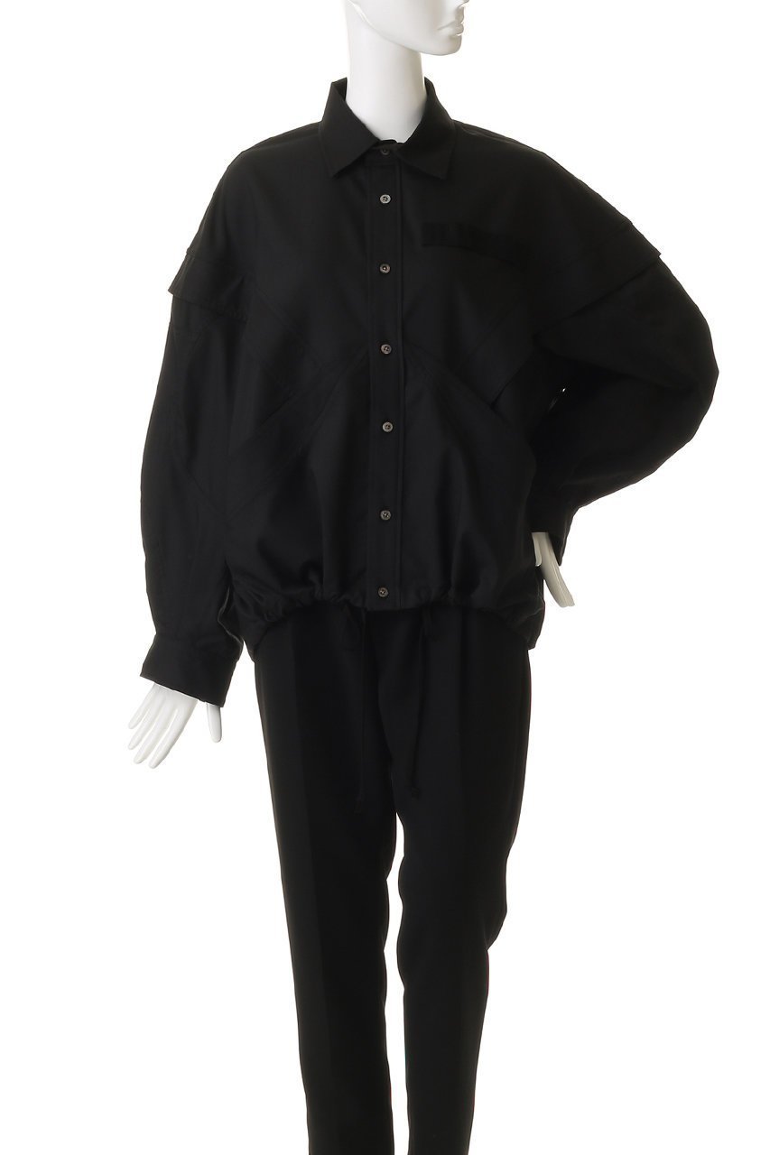 【メゾンスペシャル/MAISON SPECIAL】の【UNISEX】カーブ切替シャツ 人気、トレンドファッション・服の通販 founy(ファニー) 　ファッション　Fashion　レディースファッション　Fashion for Women　トップス・カットソー　Cut & Sew Tops　シャツ・ブラウス・オフィスカジュアル　Elegant Blouses & Button-Ups　ユニセックス　Unisex, Genderless　ショルダー　Shoulder, Shoulder Strap　スリーブ　Sleeve, Long Sleeve / Short Sleeve　ドロップ　Drop Shoulder, Dropped Style　フェミニン　Feminine, Girly　フラップ　Flap, Flap Pocket　フロント　Front, Front Design　ボトム　Bottoms, Lower Wear　ミックス　Mix, Mixed Style　ロング　Long, Long-Length　切替　Switching, Contrast Panel　other-6|ID: prp329100004715448 ipo3291000000035383192