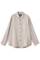 【メゾンスペシャル/MAISON SPECIAL】の【UNISEX】TR梳毛ライク Regular-Overシャツ G.BGE(グレーベージュ)|ID: prp329100004715452 ipo3291000000034068804