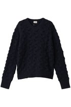 【ナナデコール/nanadecor】のイタリア編み柄ニットプルオーバー ネイビー|ID: prp329100004715497 ipo3291000000034269149