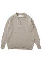 【ザ ストア バイ シー/THE STORE by C】の【COCUCA】ミドルゲージニット 人気、トレンドファッション・服の通販 founy(ファニー) ファッション Fashion レディースファッション Fashion for Women トップス・カットソー Cut & Sew Tops ニット Knit Tops & Sweaters カジュアルプルオーバー・ニットトップス Pullovers & Knit Tops / Casual Pullovers シルク Silk, 100% Silk スキッパー Skipper, Open Collar ベーシック Basic, Essential ミドル Middle Length, Mid Height 新作・新入荷 New Arrivals / New In thumbnail ベージュ|ID: prp329100004715511 ipo3291000000034069378