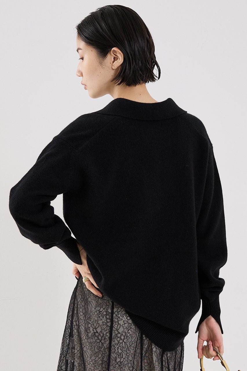 【ザ ストア バイ シー/THE STORE by C】の【COCUCA】ミドルゲージニット 人気、トレンドファッション・服の通販 founy(ファニー) 　ファッション　Fashion　レディースファッション　Fashion for Women　トップス・カットソー　Cut & Sew Tops　ニット　Knit Tops & Sweaters　カジュアルプルオーバー・ニットトップス　Pullovers & Knit Tops / Casual Pullovers　シルク　Silk, 100% Silk　スキッパー　Skipper, Open Collar　ベーシック　Basic, Essential　ミドル　Middle Length, Mid Height　新作・新入荷　New Arrivals / New In　other-3|ID: prp329100004715511 ipo3291000000034069382