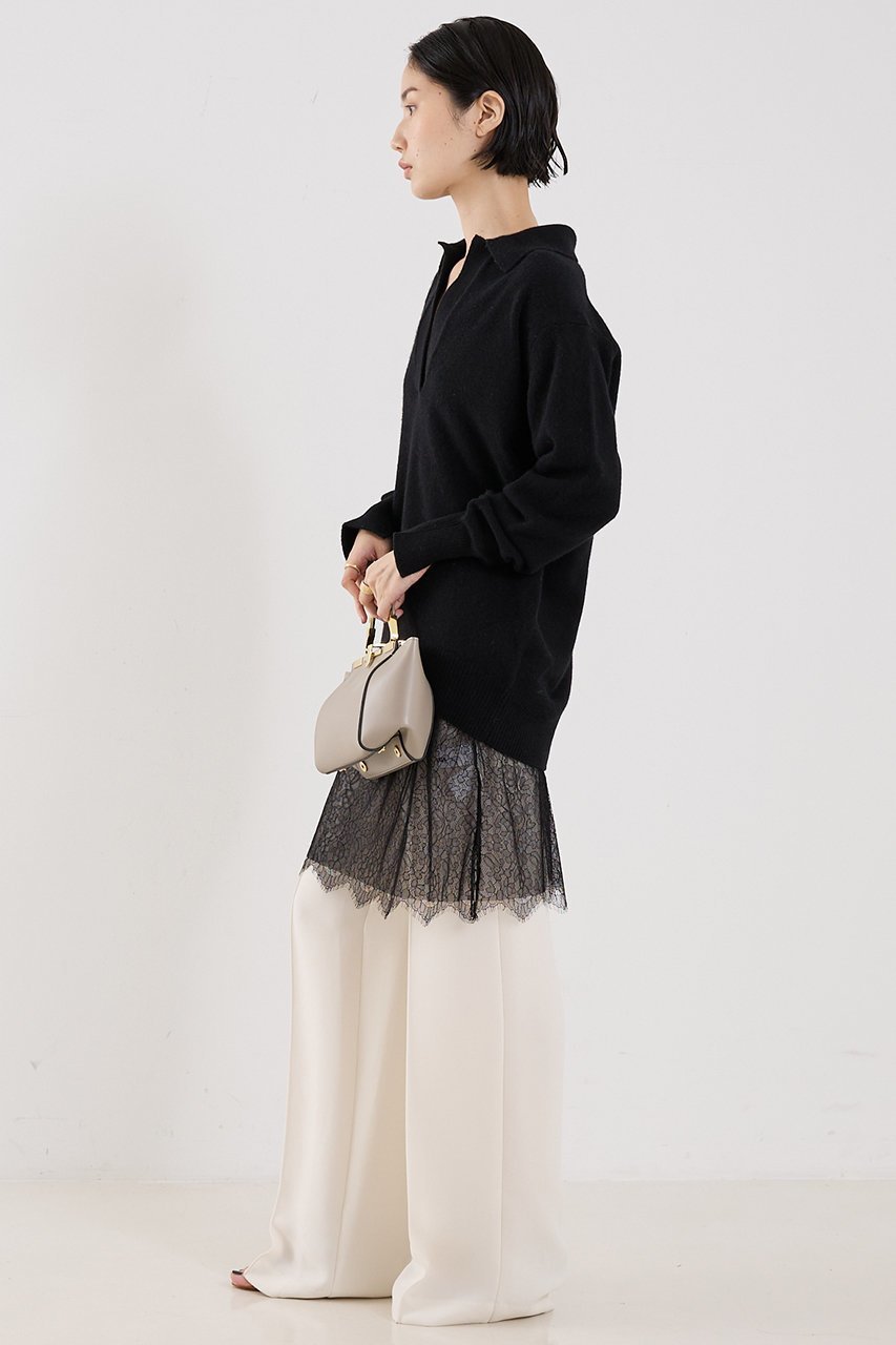 【ザ ストア バイ シー/THE STORE by C】の【COCUCA】ミドルゲージニット 人気、トレンドファッション・服の通販 founy(ファニー) 　ファッション　Fashion　レディースファッション　Fashion for Women　トップス・カットソー　Cut & Sew Tops　ニット　Knit Tops & Sweaters　カジュアルプルオーバー・ニットトップス　Pullovers & Knit Tops / Casual Pullovers　シルク　Silk, 100% Silk　スキッパー　Skipper, Open Collar　ベーシック　Basic, Essential　ミドル　Middle Length, Mid Height　新作・新入荷　New Arrivals / New In　other-5|ID: prp329100004715511 ipo3291000000034069384