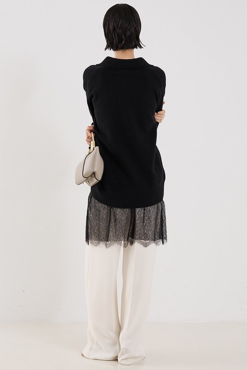【ザ ストア バイ シー/THE STORE by C】の【COCUCA】ミドルゲージニット 人気、トレンドファッション・服の通販 founy(ファニー) 　ファッション　Fashion　レディースファッション　Fashion for Women　トップス・カットソー　Cut & Sew Tops　ニット　Knit Tops & Sweaters　カジュアルプルオーバー・ニットトップス　Pullovers & Knit Tops / Casual Pullovers　シルク　Silk, 100% Silk　スキッパー　Skipper, Open Collar　ベーシック　Basic, Essential　ミドル　Middle Length, Mid Height　新作・新入荷　New Arrivals / New In　other-6|ID: prp329100004715511 ipo3291000000034069385