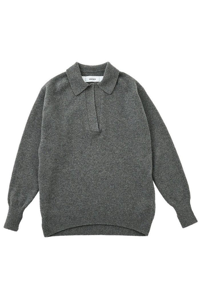 【ザ ストア バイ シー/THE STORE by C】の【COCUCA】ミドルゲージニット インテリア・キッズ・メンズ・レディースファッション・服の通販 founy(ファニー) https://founy.com/ ファッション Fashion レディースファッション Fashion for Women トップス・カットソー Cut & Sew Tops ニット Knit Tops & Sweaters カジュアルプルオーバー・ニットトップス Pullovers & Knit Tops / Casual Pullovers シルク Silk, 100% Silk スキッパー Skipper, Open Collar ベーシック Basic, Essential ミドル Middle Length, Mid Height |ID: prp329100004715511 ipo3291000000036896782