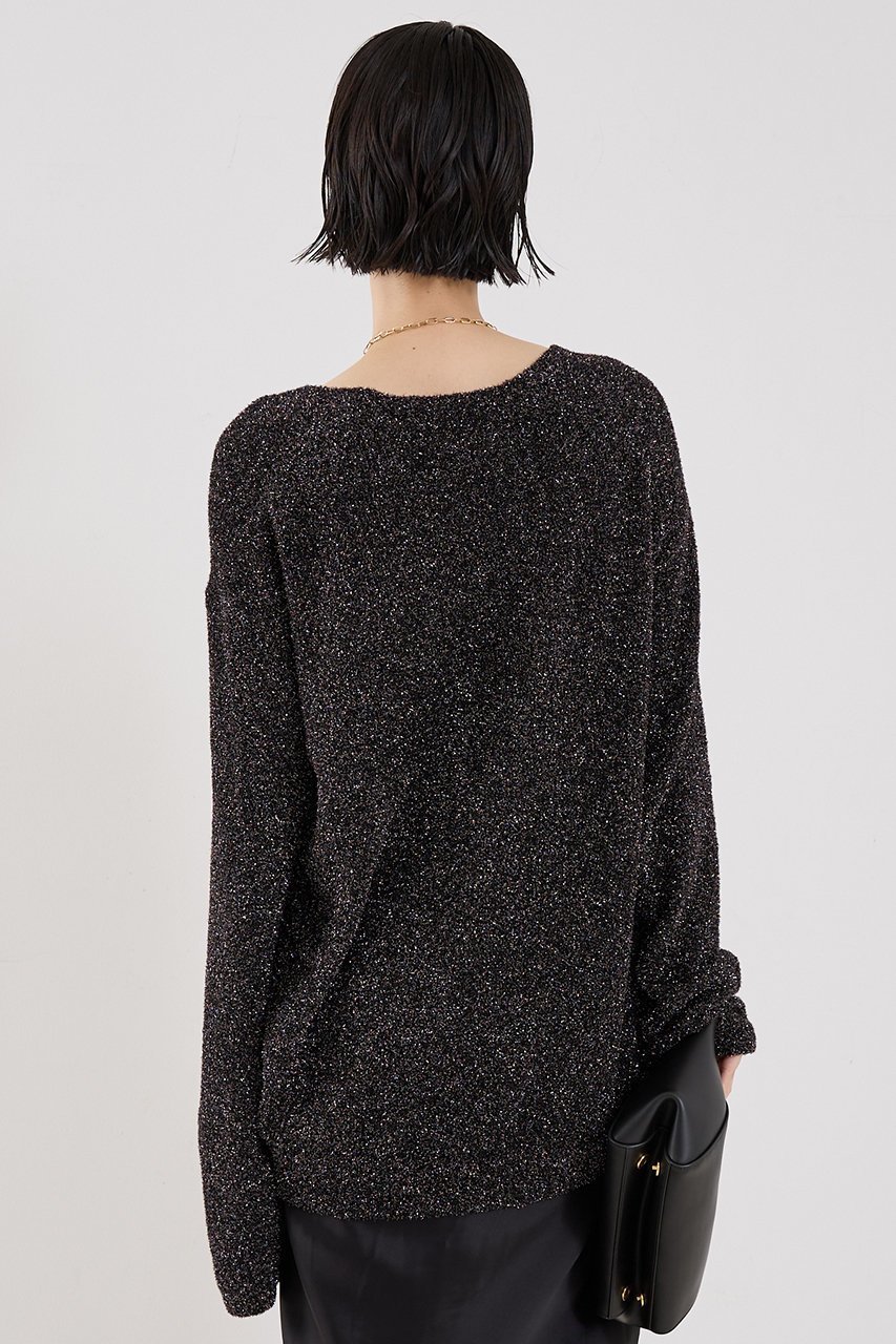 【ザ ストア バイ シー/THE STORE by C】の【COCUCA】ラメフェザーニット 人気、トレンドファッション・服の通販 founy(ファニー) 　ファッション　Fashion　レディースファッション　Fashion for Women　トップス・カットソー　Cut & Sew Tops　ニット　Knit Tops & Sweaters　カジュアルプルオーバー・ニットトップス　Pullovers & Knit Tops / Casual Pullovers　おすすめ　Recommended / Our Picks　インナー　Innerwear　ジャケット　Jacket, Outerwear　フェザー　Feather, Feather Detail　エレガント 上品　Elegant　other-2|ID: prp329100004715512 ipo3291000000035726208