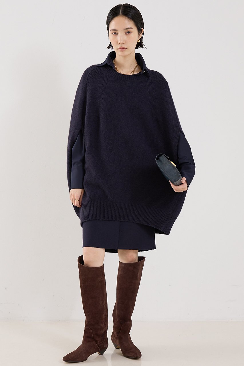 【ザ ストア バイ シー/THE STORE by C】の【COCUCA】カシミヤポンチョニット 人気、トレンドファッション・服の通販 founy(ファニー) 　ファッション　Fashion　レディースファッション　Fashion for Women　トップス・カットソー　Cut & Sew Tops　ニット　Knit Tops & Sweaters　カジュアルプルオーバー・ニットトップス　Pullovers & Knit Tops / Casual Pullovers　イタリア　Italy　カーディガン　Cardigan, Knitwear　ストール　Stole, Wrap　フォルム　Silhouette, Form　新作・新入荷　New Arrivals / New In　other-4|ID: prp329100004715513 ipo3291000000034069402