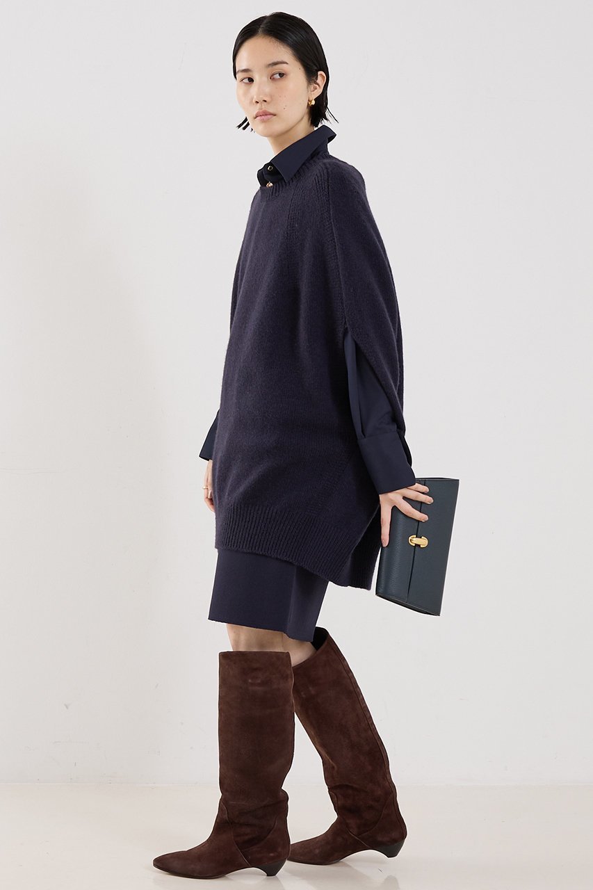 【ザ ストア バイ シー/THE STORE by C】の【COCUCA】カシミヤポンチョニット 人気、トレンドファッション・服の通販 founy(ファニー) 　ファッション　Fashion　レディースファッション　Fashion for Women　トップス・カットソー　Cut & Sew Tops　ニット　Knit Tops & Sweaters　カジュアルプルオーバー・ニットトップス　Pullovers & Knit Tops / Casual Pullovers　イタリア　Italy　カーディガン　Cardigan, Knitwear　ストール　Stole, Wrap　フォルム　Silhouette, Form　other-5|ID: prp329100004715513 ipo3291000000035678594