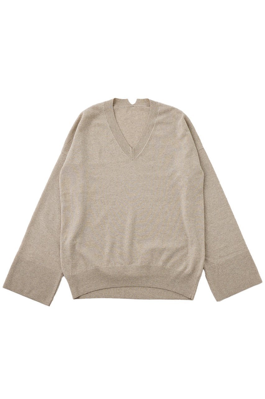 【ザ ストア バイ シー/THE STORE by C】の【COCUCA】Vネックニット インテリア・キッズ・メンズ・レディースファッション・服の通販 founy(ファニー) 　ファッション　Fashion　レディースファッション　Fashion for Women　トップス・カットソー　Cut & Sew Tops　ニット　Knit Tops & Sweaters　カジュアルプルオーバー・ニットトップス　Pullovers & Knit Tops / Casual Pullovers　Vネックトップス　V-Neck Tops / V-Cut Neckline Shirts　おすすめ　Recommended / Our Picks　なめらか　Smooth, Silky Texture　インナー　Innerwear　セットアップ　Set-Up, Coordinated Outfit　バランス　Balance, Style Balance　ベビー　Baby, Babywear　ラグジュアリー　Luxury, Elegant　新作・新入荷　New Arrivals / New In　ベージュ|ID: prp329100004715515 ipo3291000000034069418