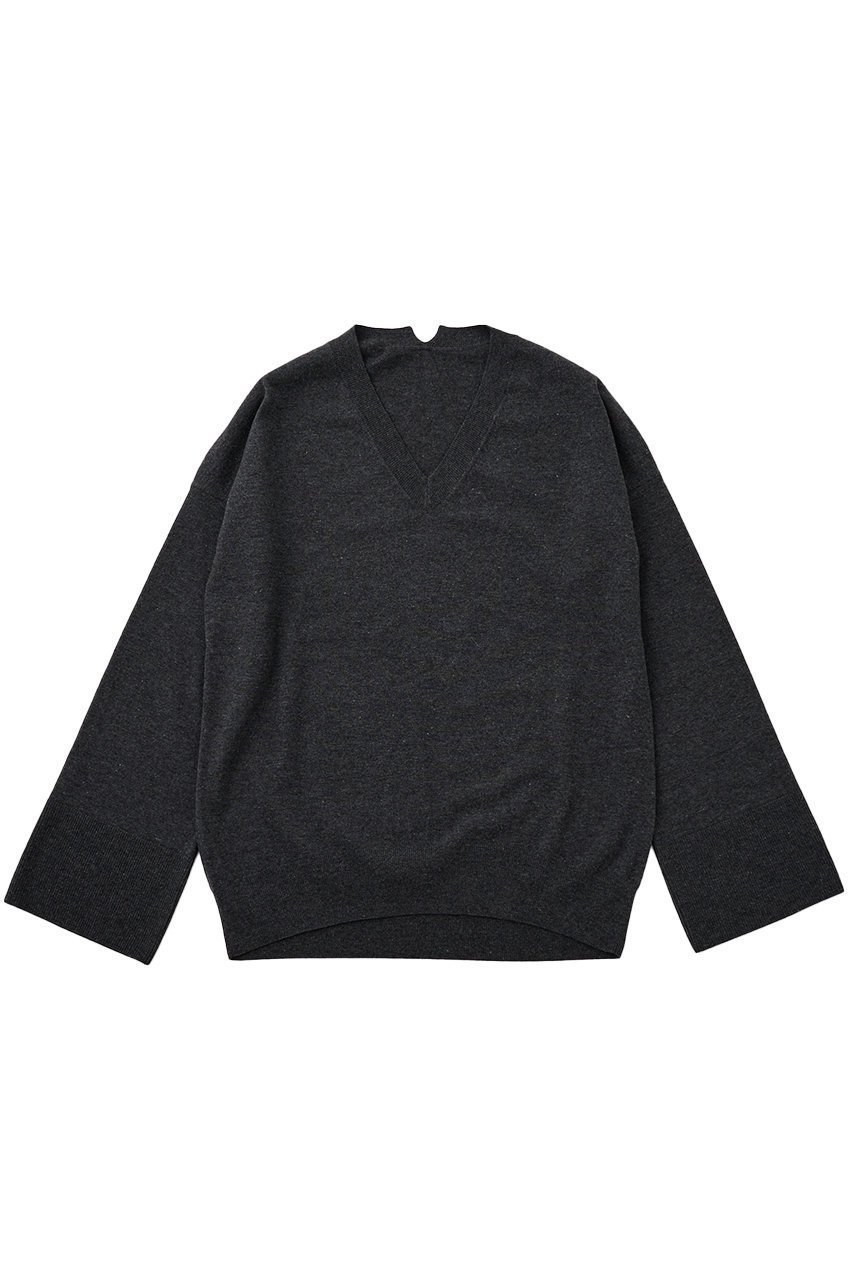 【ザ ストア バイ シー/THE STORE by C】の【COCUCA】Vネックニット インテリア・キッズ・メンズ・レディースファッション・服の通販 founy(ファニー) 　ファッション　Fashion　レディースファッション　Fashion for Women　トップス・カットソー　Cut & Sew Tops　ニット　Knit Tops & Sweaters　カジュアルプルオーバー・ニットトップス　Pullovers & Knit Tops / Casual Pullovers　Vネックトップス　V-Neck Tops / V-Cut Neckline Shirts　おすすめ　Recommended / Our Picks　なめらか　Smooth, Silky Texture　インナー　Innerwear　セットアップ　Set-Up, Coordinated Outfit　バランス　Balance, Style Balance　ベビー　Baby, Babywear　ラグジュアリー　Luxury, Elegant　新作・新入荷　New Arrivals / New In　チャコールグレー|ID: prp329100004715515 ipo3291000000034069419