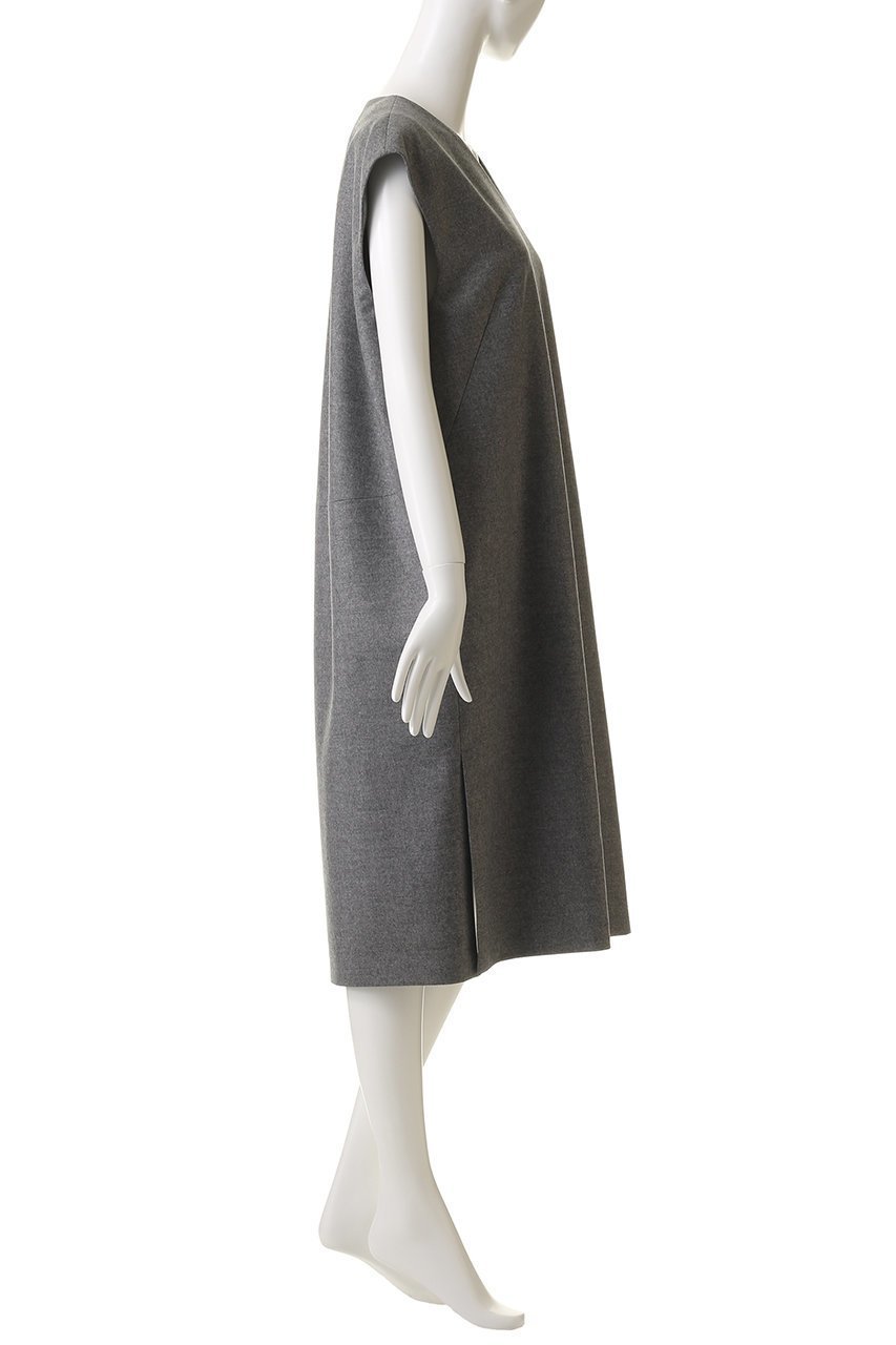 【エブール/ebure】の【店舗限定】ソフトフラノ ノースリーブワンピース 人気、トレンドファッション・服の通販 founy(ファニー) 　ファッション　Fashion　レディースファッション　Fashion for Women　ワンピース　Dresses　チュニック　Tunic Tops & Dresses　おすすめ　Recommended / Our Picks　ウォーム　Warm Fabric　スリット　Slit, Slit Detail　チュニック　Tunic, Long Top　ノースリーブ　Sleeveless, No-Sleeve　パターン　Pattern, Design Print　再入荷　Restock / Back in Stock　other-3|ID: prp329100004715516 ipo3291000000035726240