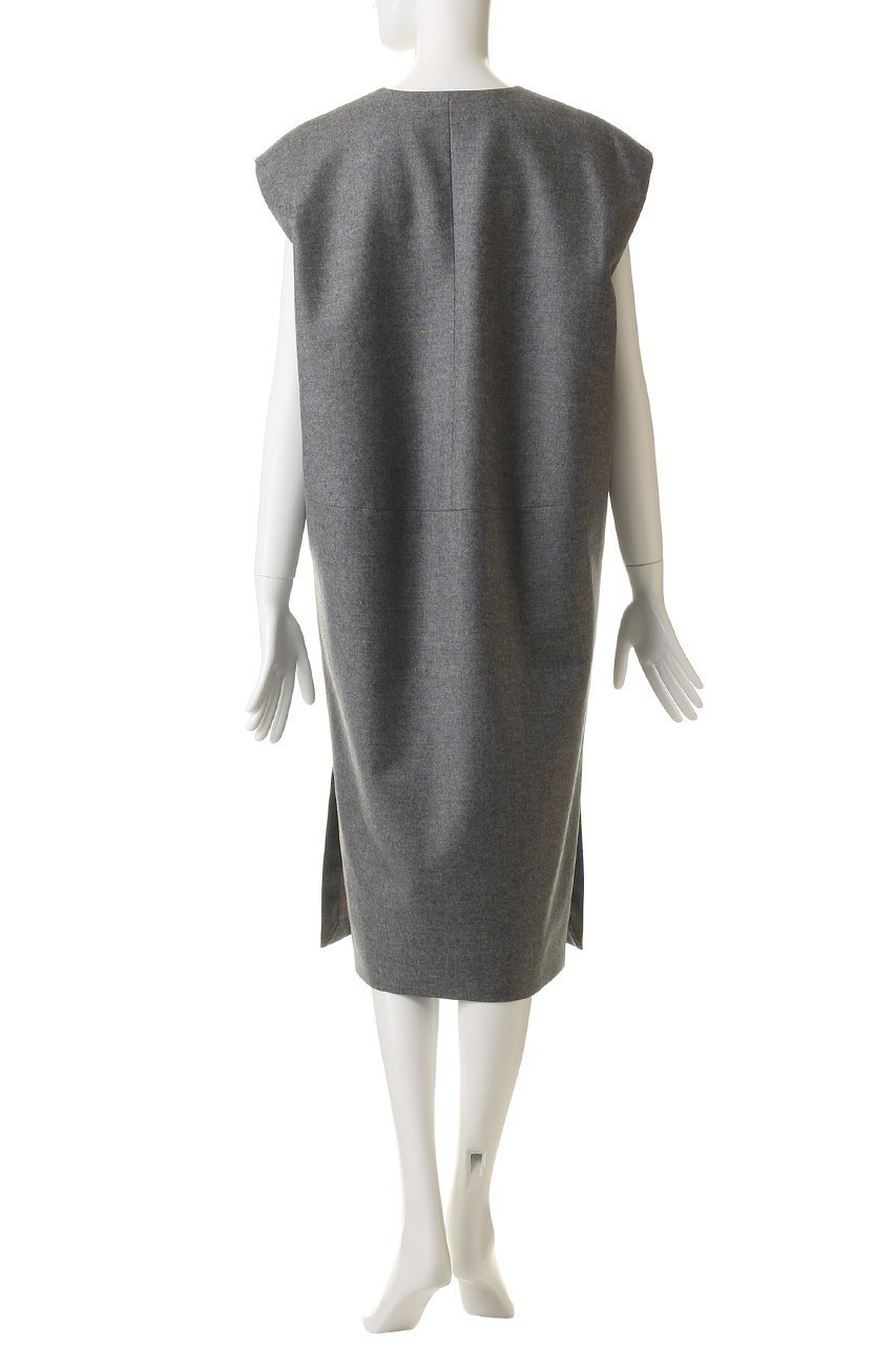 【エブール/ebure】の【店舗限定】ソフトフラノ ノースリーブワンピース 人気、トレンドファッション・服の通販 founy(ファニー) 　ファッション　Fashion　レディースファッション　Fashion for Women　ワンピース　Dresses　チュニック　Tunic Tops & Dresses　おすすめ　Recommended / Our Picks　ウォーム　Warm Fabric　スリット　Slit, Slit Detail　チュニック　Tunic, Long Top　ノースリーブ　Sleeveless, No-Sleeve　パターン　Pattern, Design Print　再入荷　Restock / Back in Stock　other-4|ID: prp329100004715516 ipo3291000000035726241